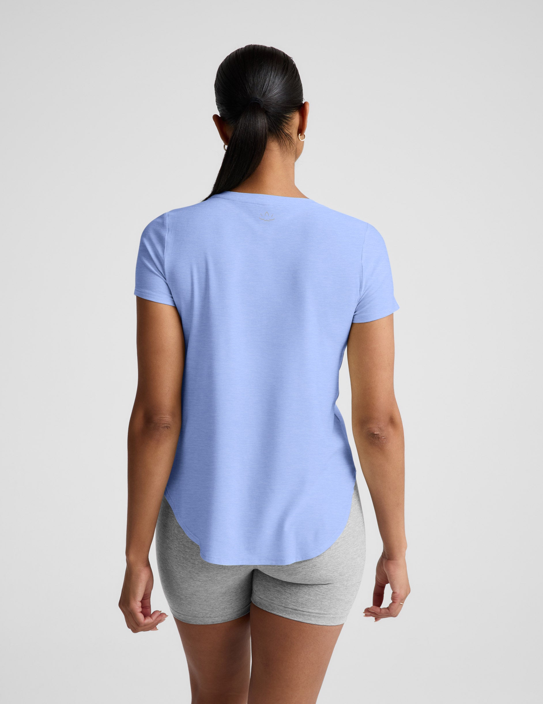 Featherweight On The Down Low Tee - Pastel Periwinkle Heather