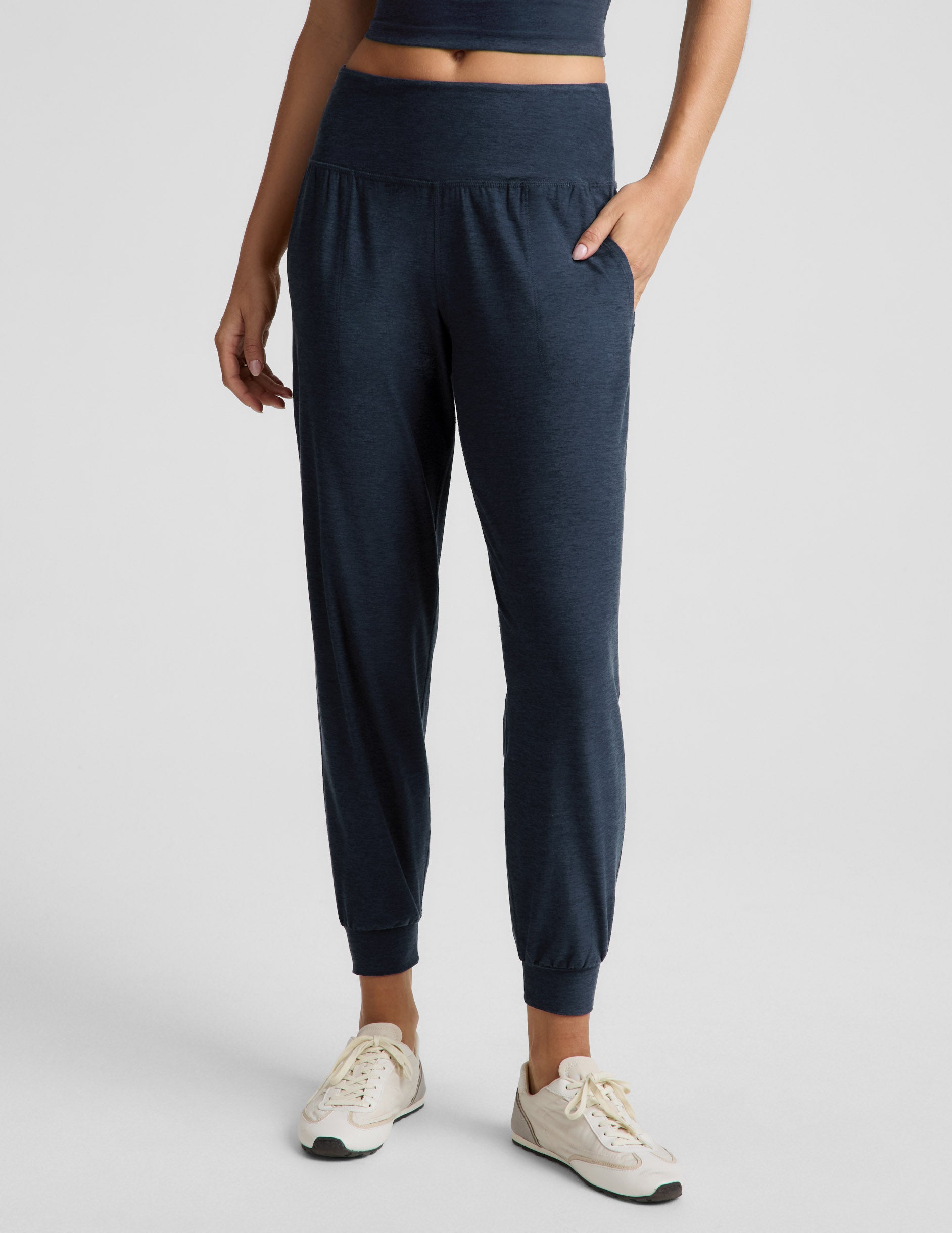 Midweight Spacedye™ Midi Jogger - Nocturnal Navy