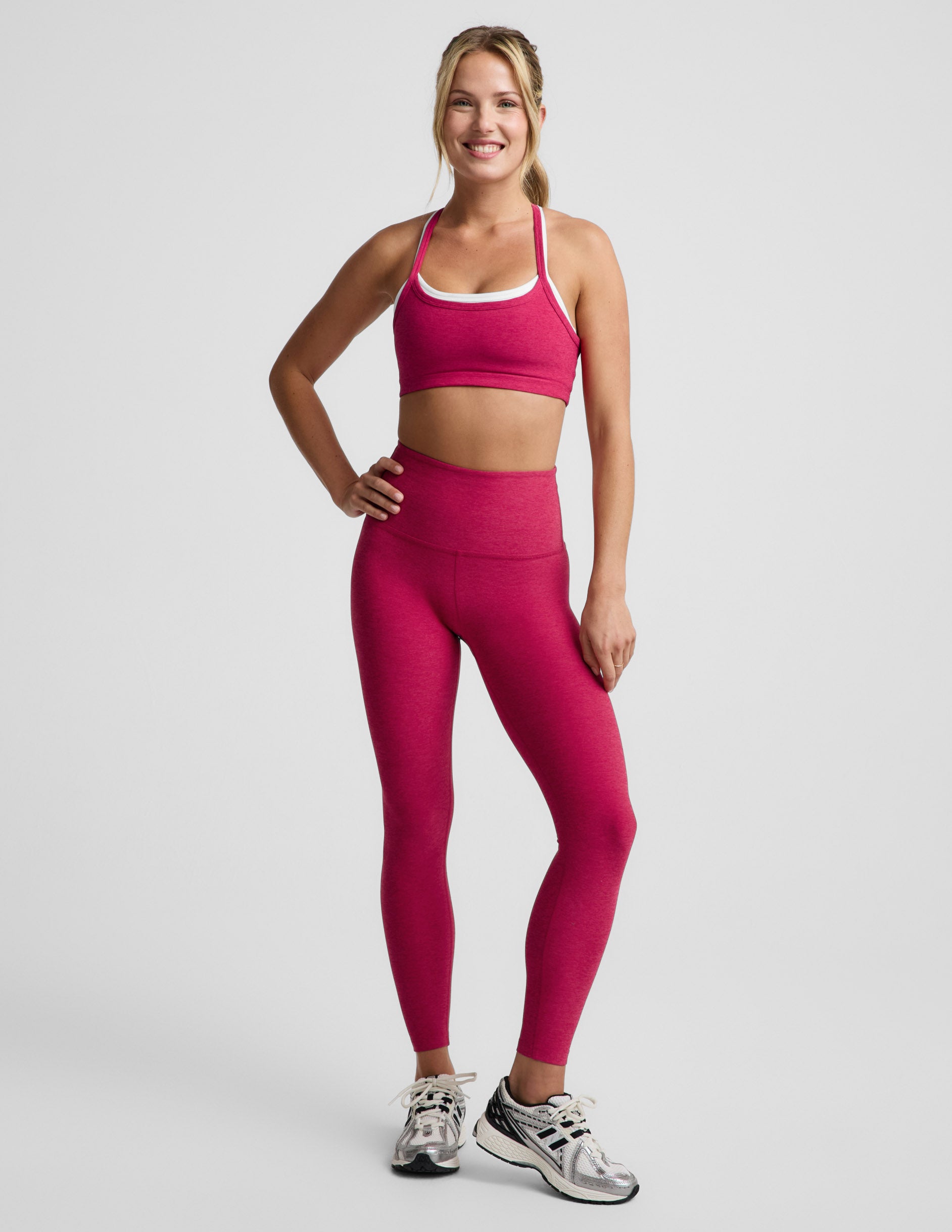 Spacedye™ Vitalize Full Length Legging - Berry Red Heather