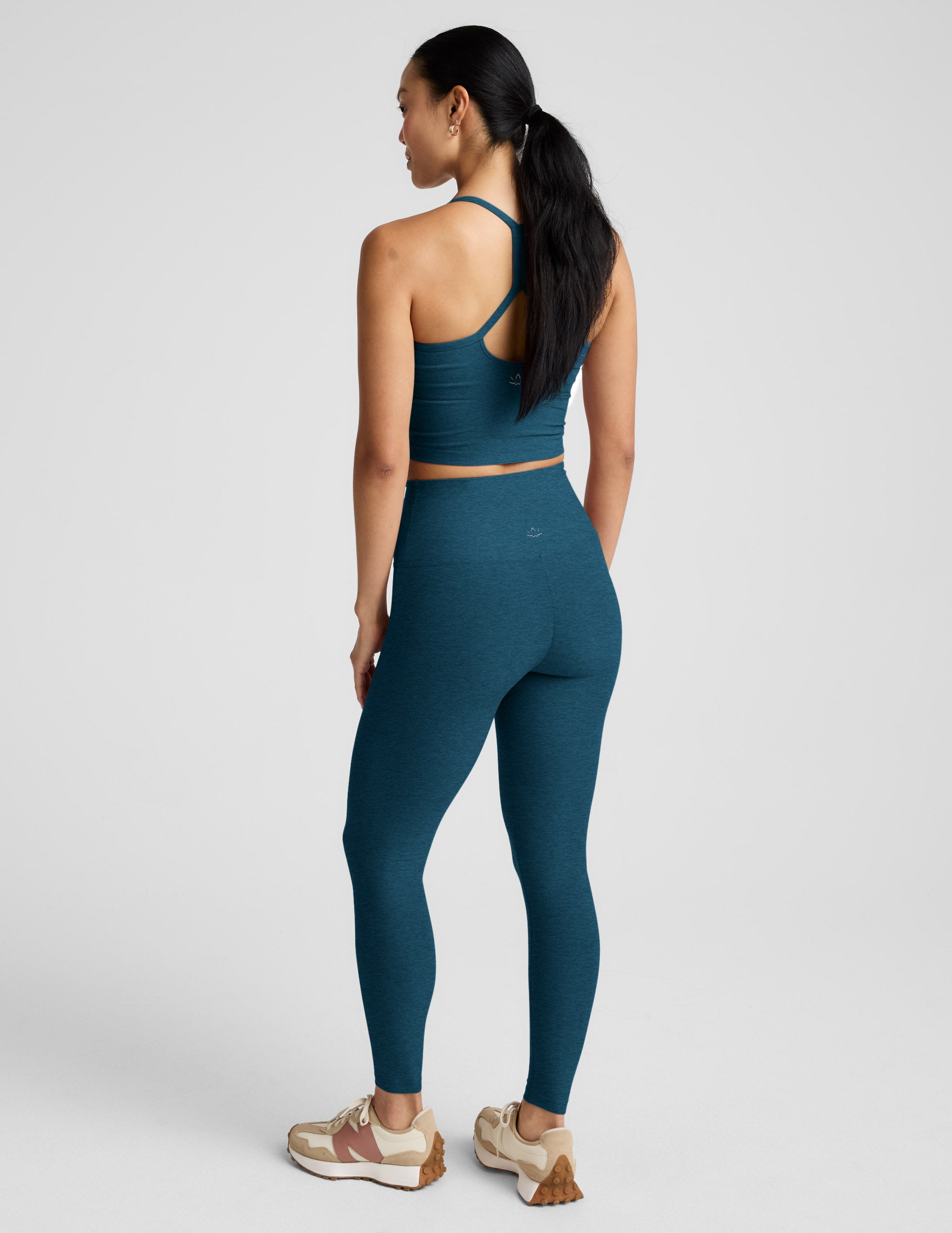 Spacedye™ Caught In The Midi High Waisted Legging - Blue Gem Heather