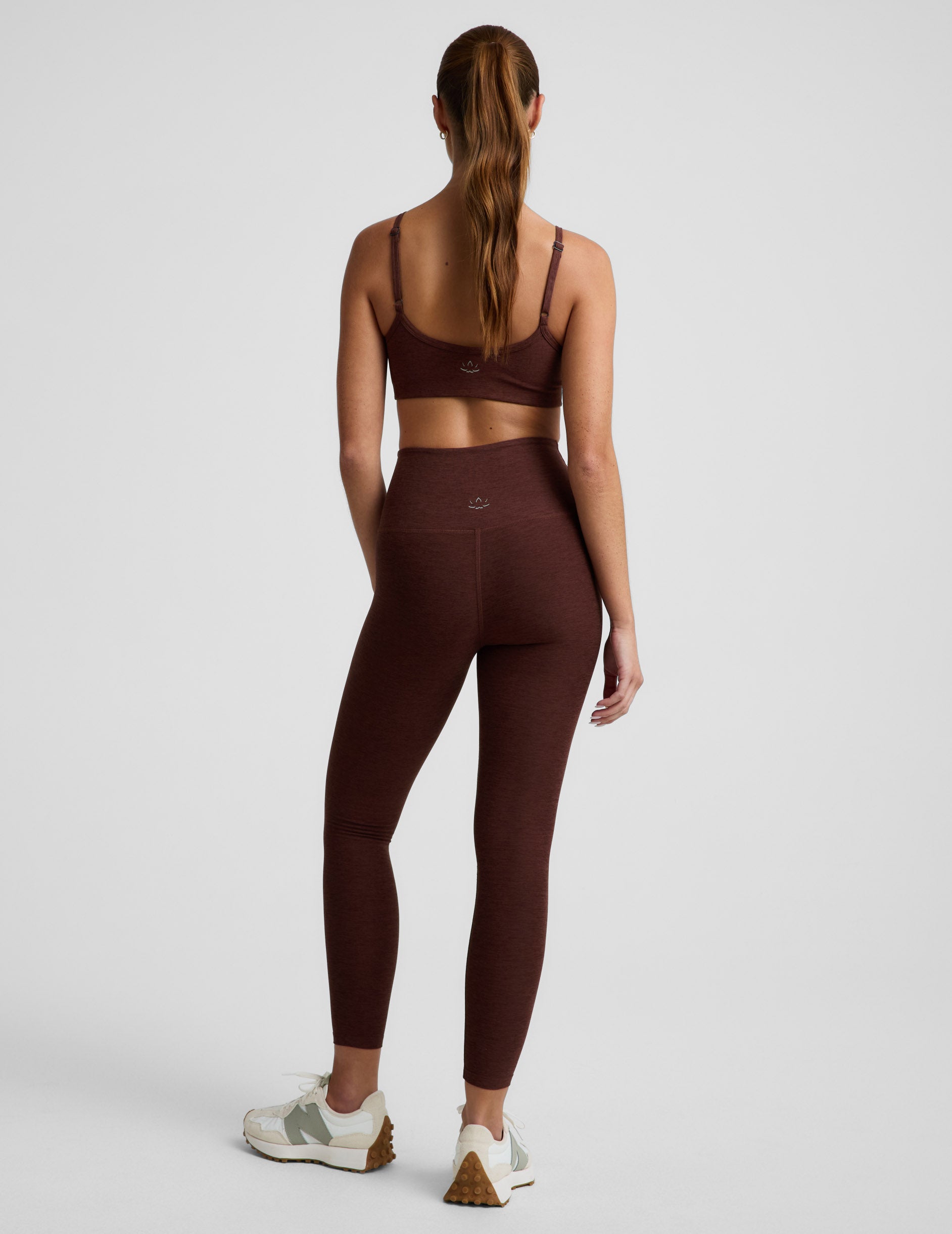 Spacedye™ Caught In The Midi High Waisted Legging - Iced Mocha Heather