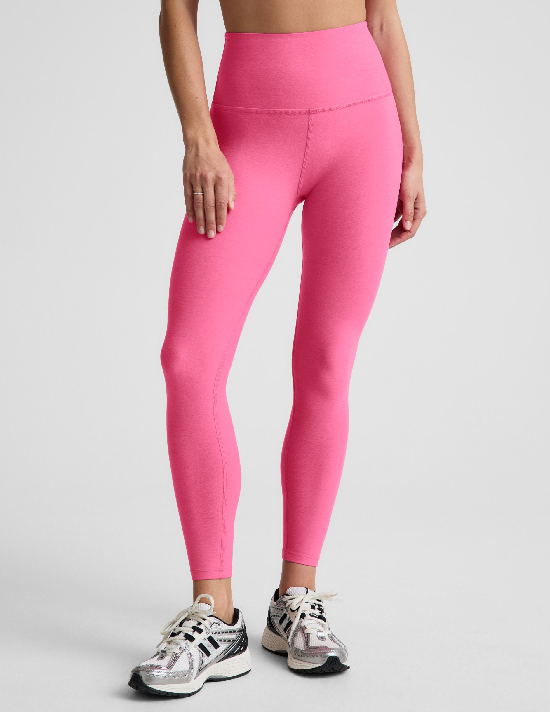 Spacedye™ Caught In The Midi High Waisted Legging - Luscious Pink Heather
