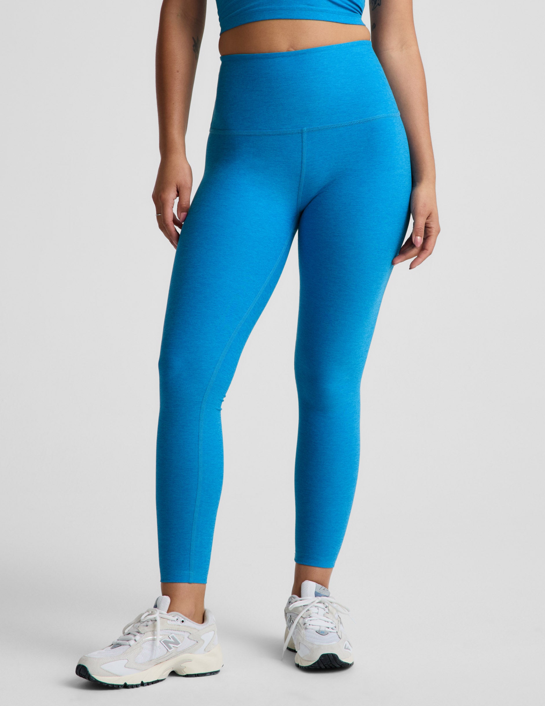 Spacedye™ Caught In The Midi High Waisted Legging - Malibu Lagoon Heather