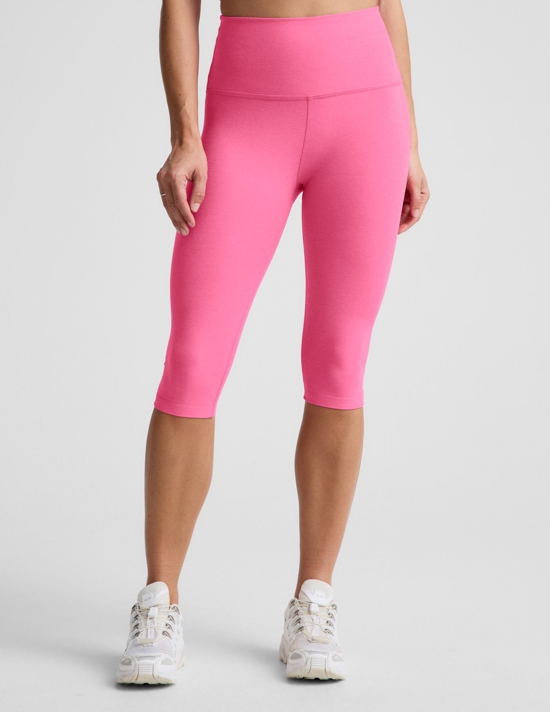 Spacedye™ Pedal Pusher High Waisted Legging - Luscious Pink Heather