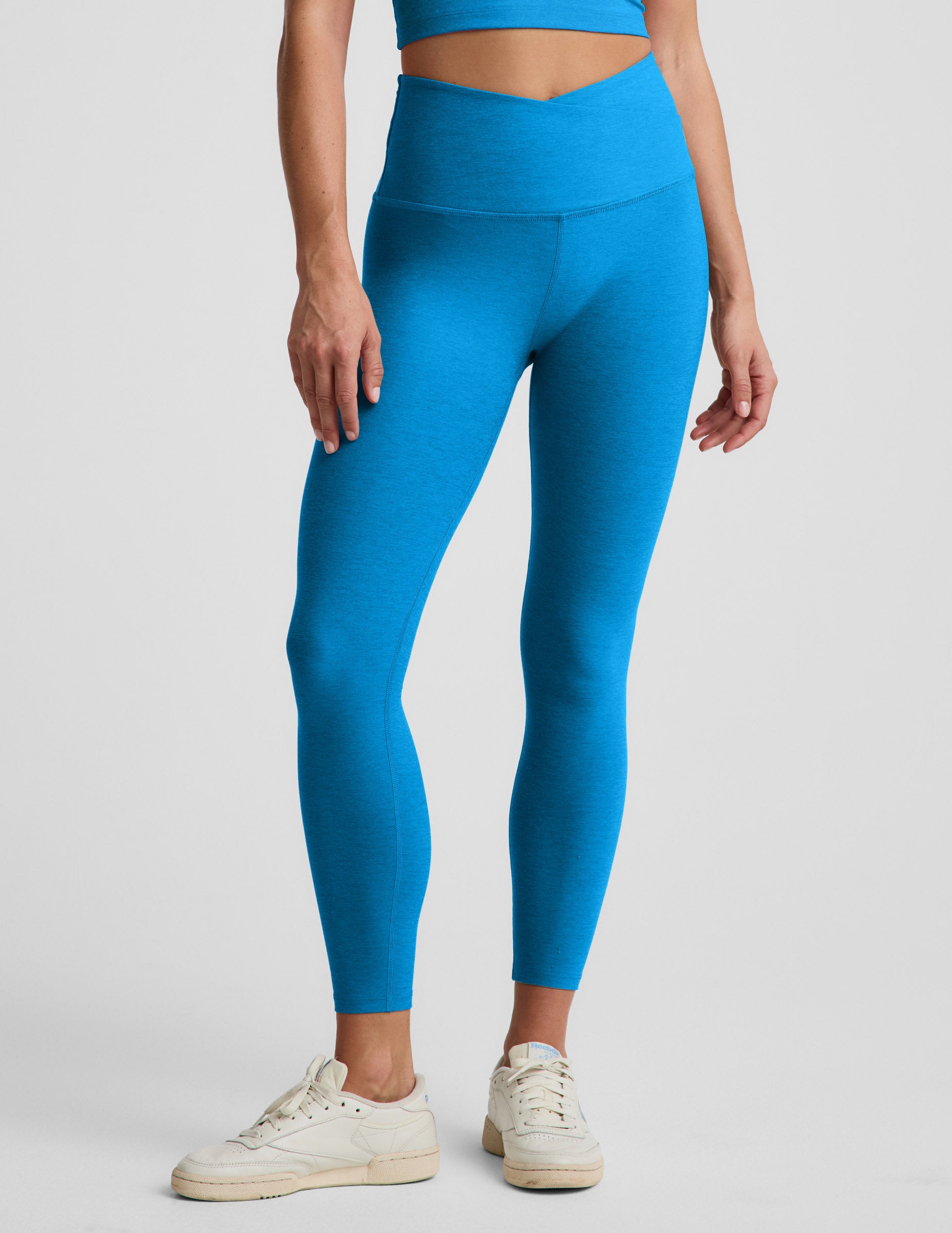 Spacedye™ At Your Leisure High Waisted Midi Legging - Malibu Lagoon Heather