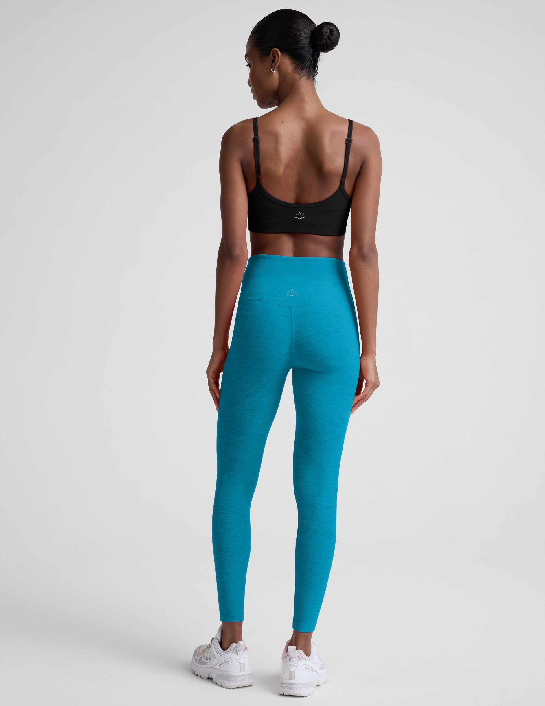 Spacedye™ No Front Seam Midi Legging - Island Blue Heather