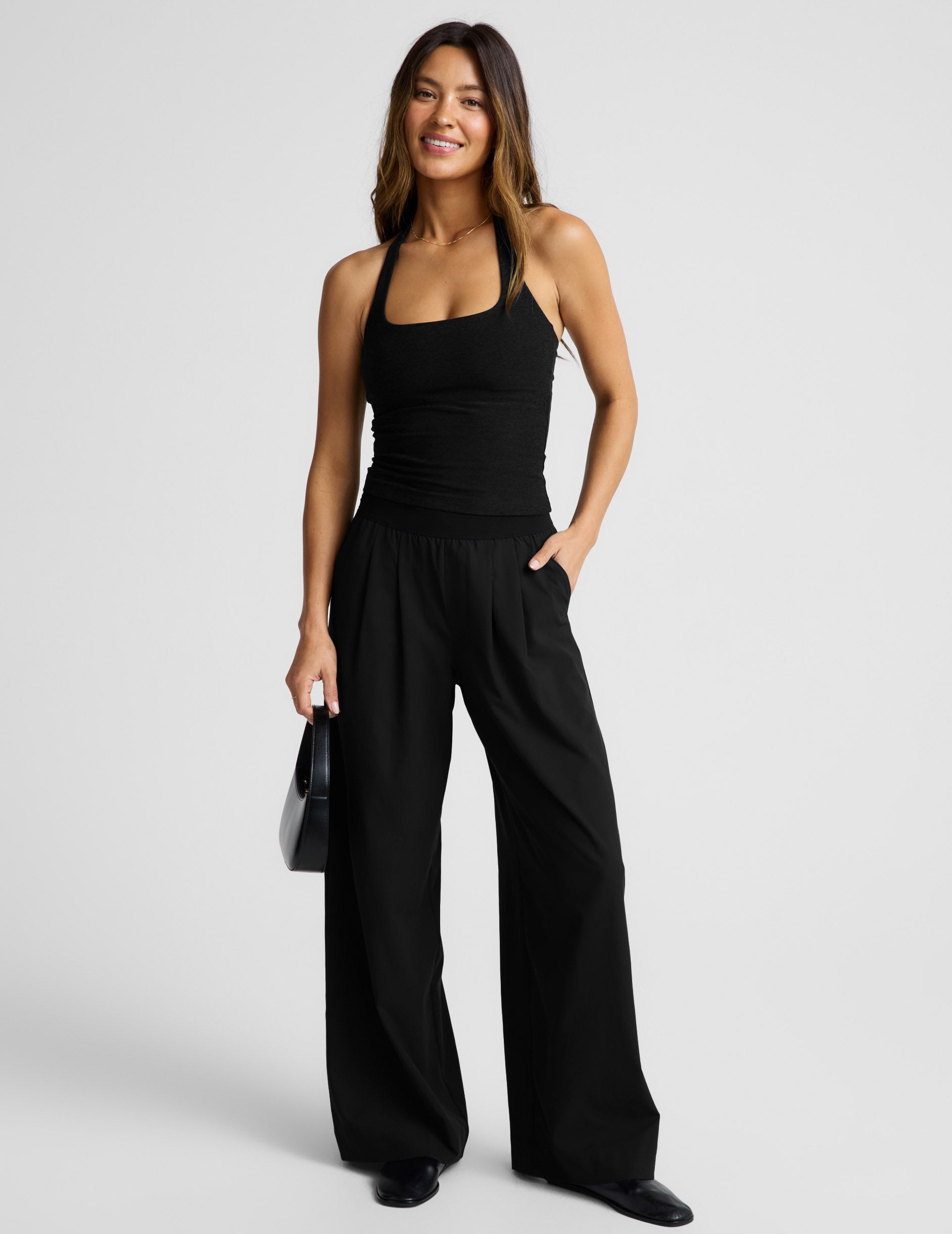 Spacedye™ Square Halter Tank - Darkest Night
