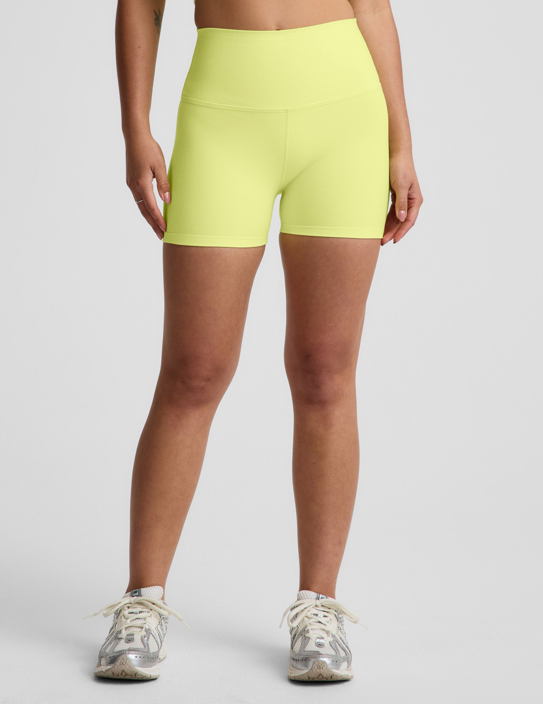 Spacedye™ Keep Pace 3" Short - Electric Lime Heather