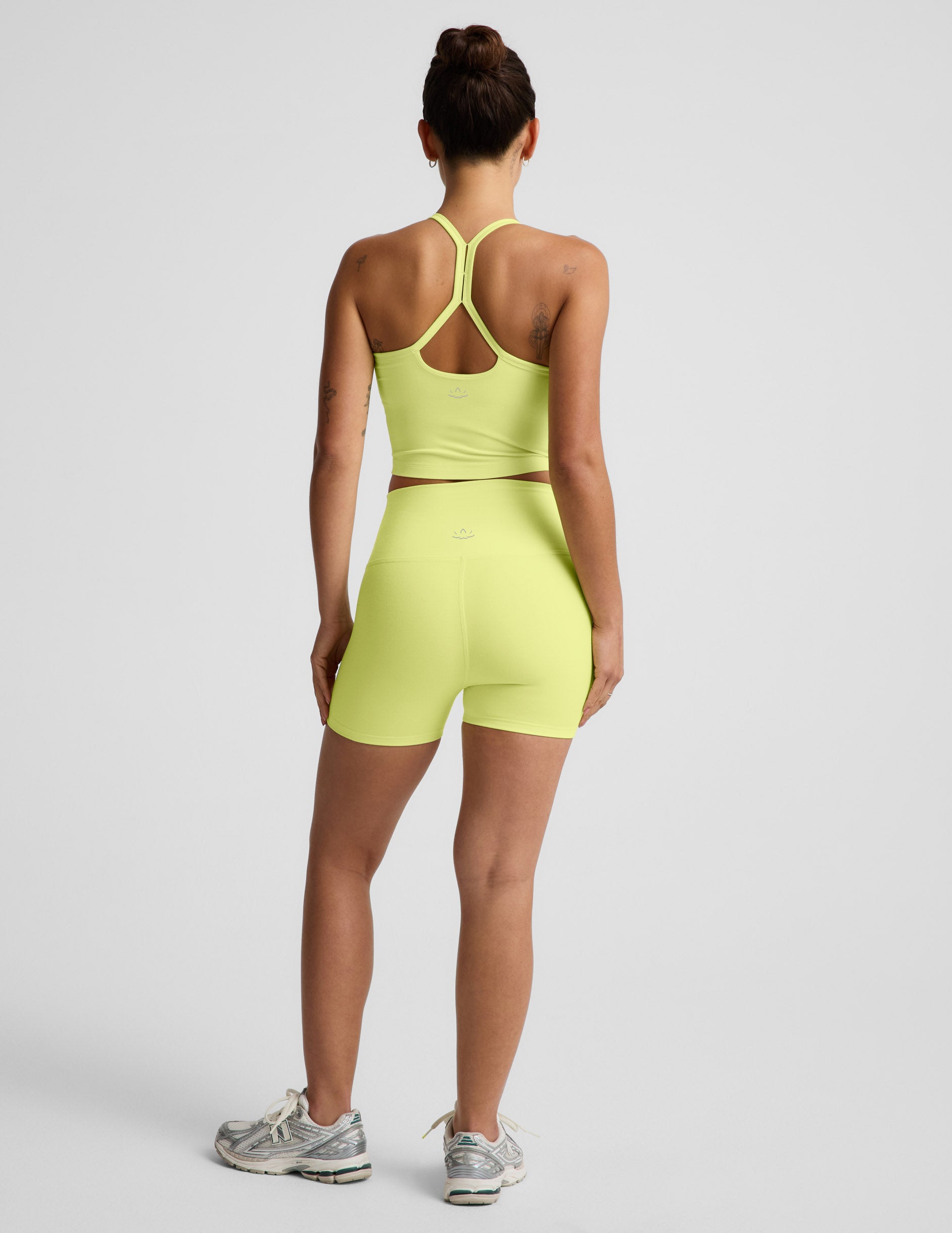 Spacedye™ Keep Pace 3" Short - Electric Lime Heather