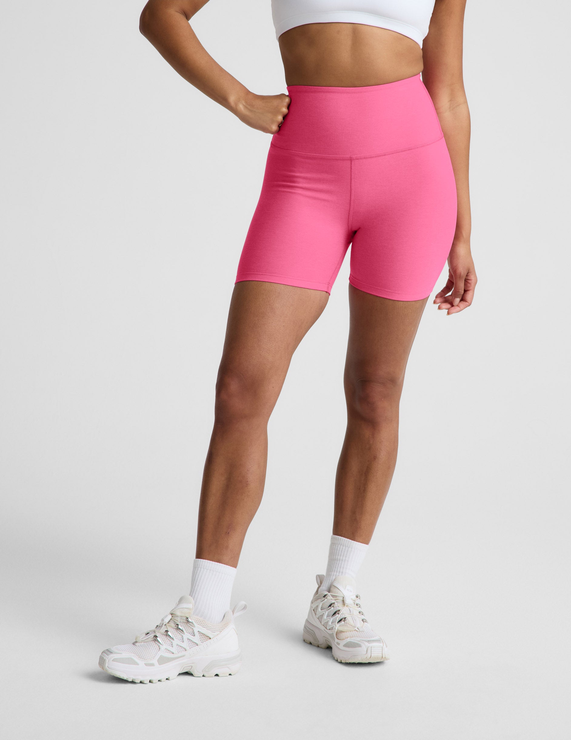 Spacedye™ Keep Pace 5" Biker Short - Luscious Pink Heather