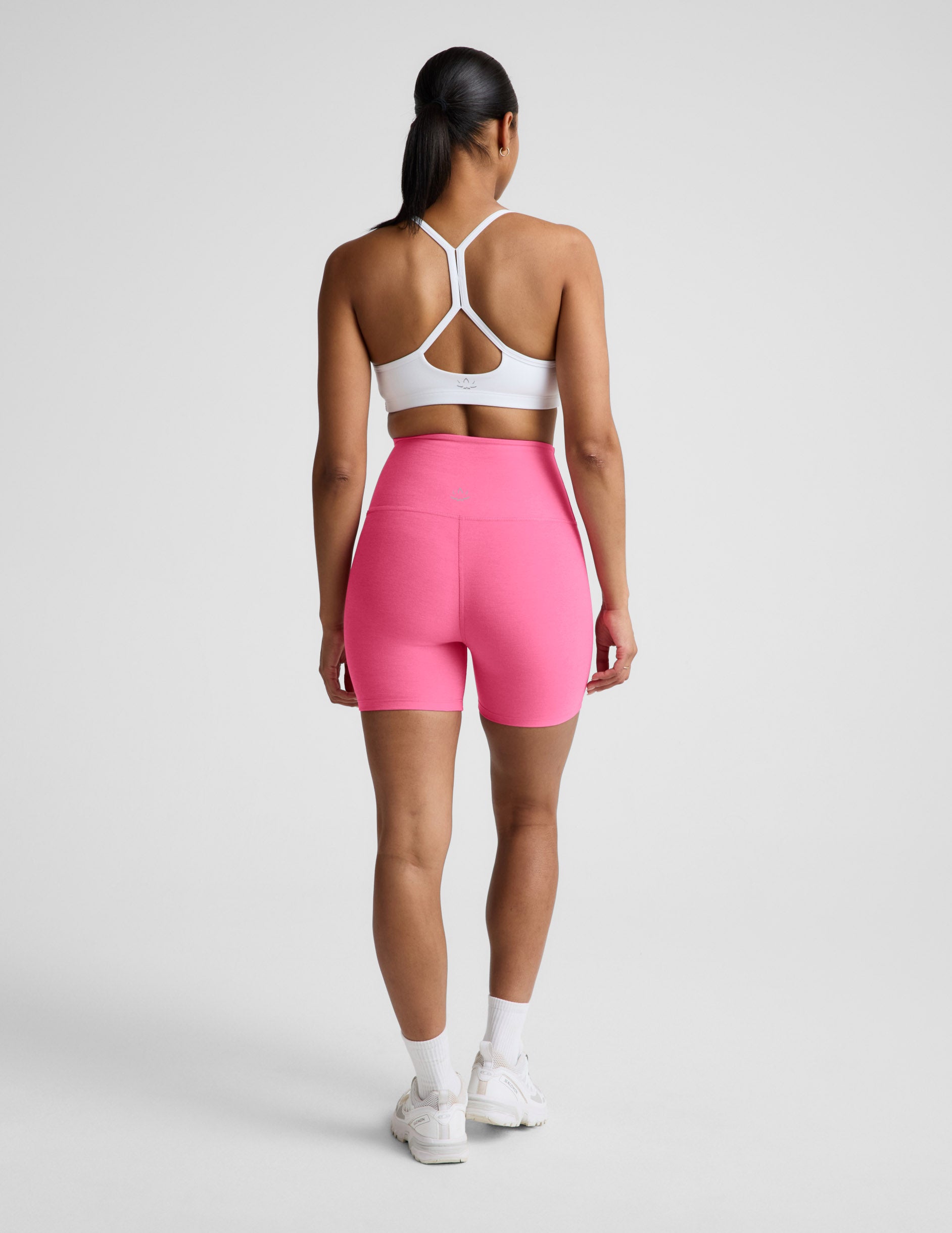 Spacedye™ Keep Pace 5" Biker Short - Luscious Pink Heather