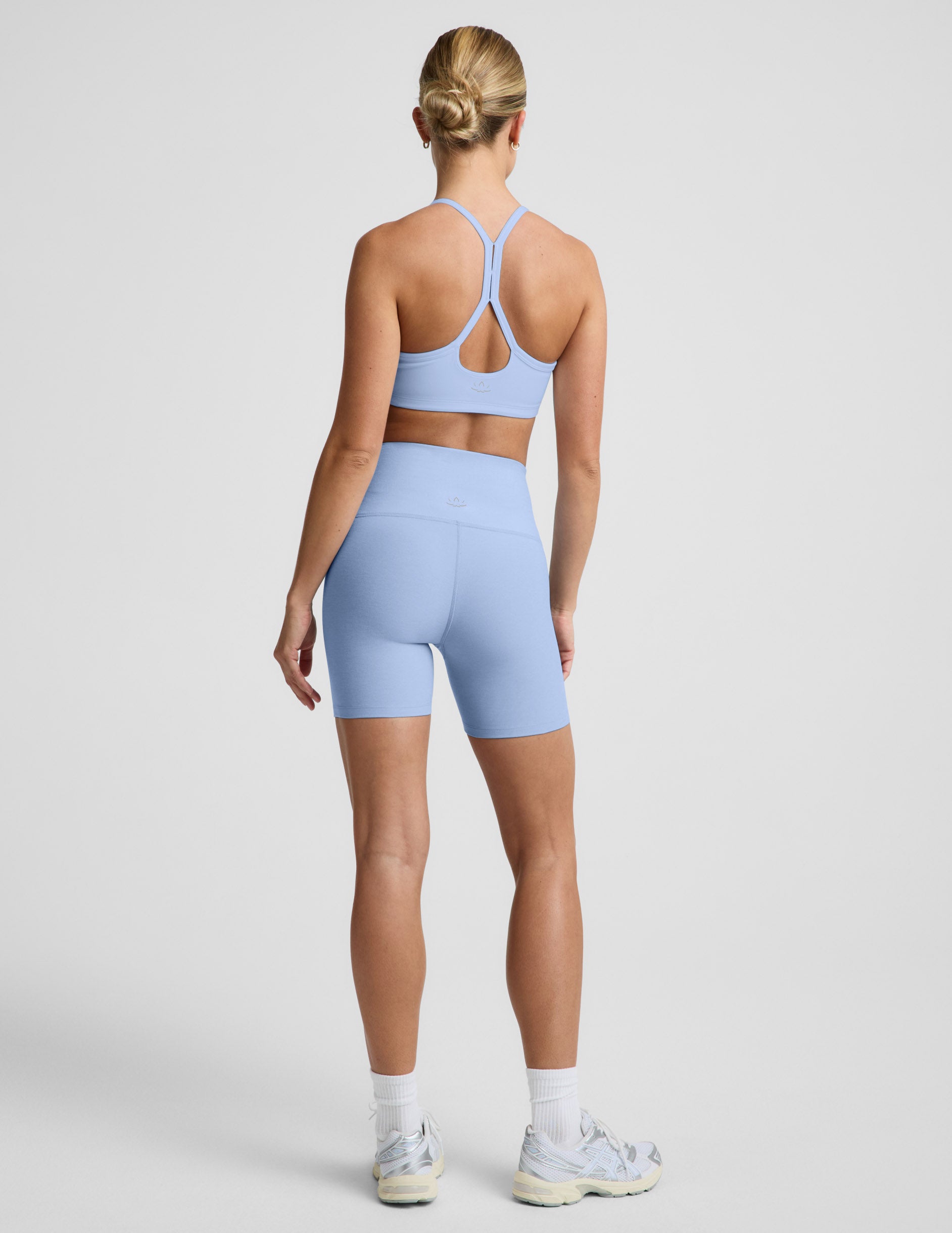 Spacedye™ Keep Pace 5" Biker Short - Pastel Periwinkle Heather