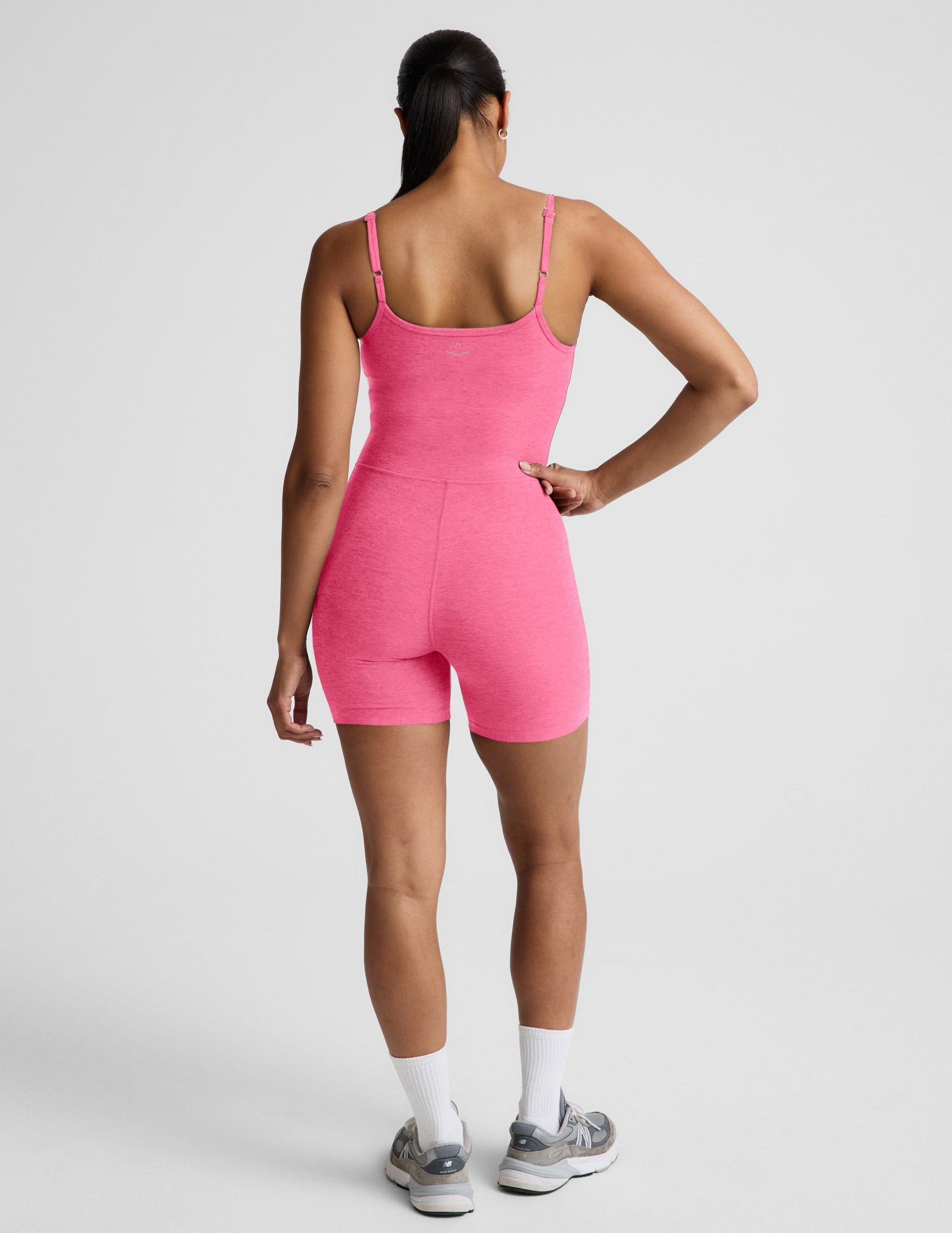 Spacedye™ Keep Pace Biker Jumpsuit - Luscious Pink Heather