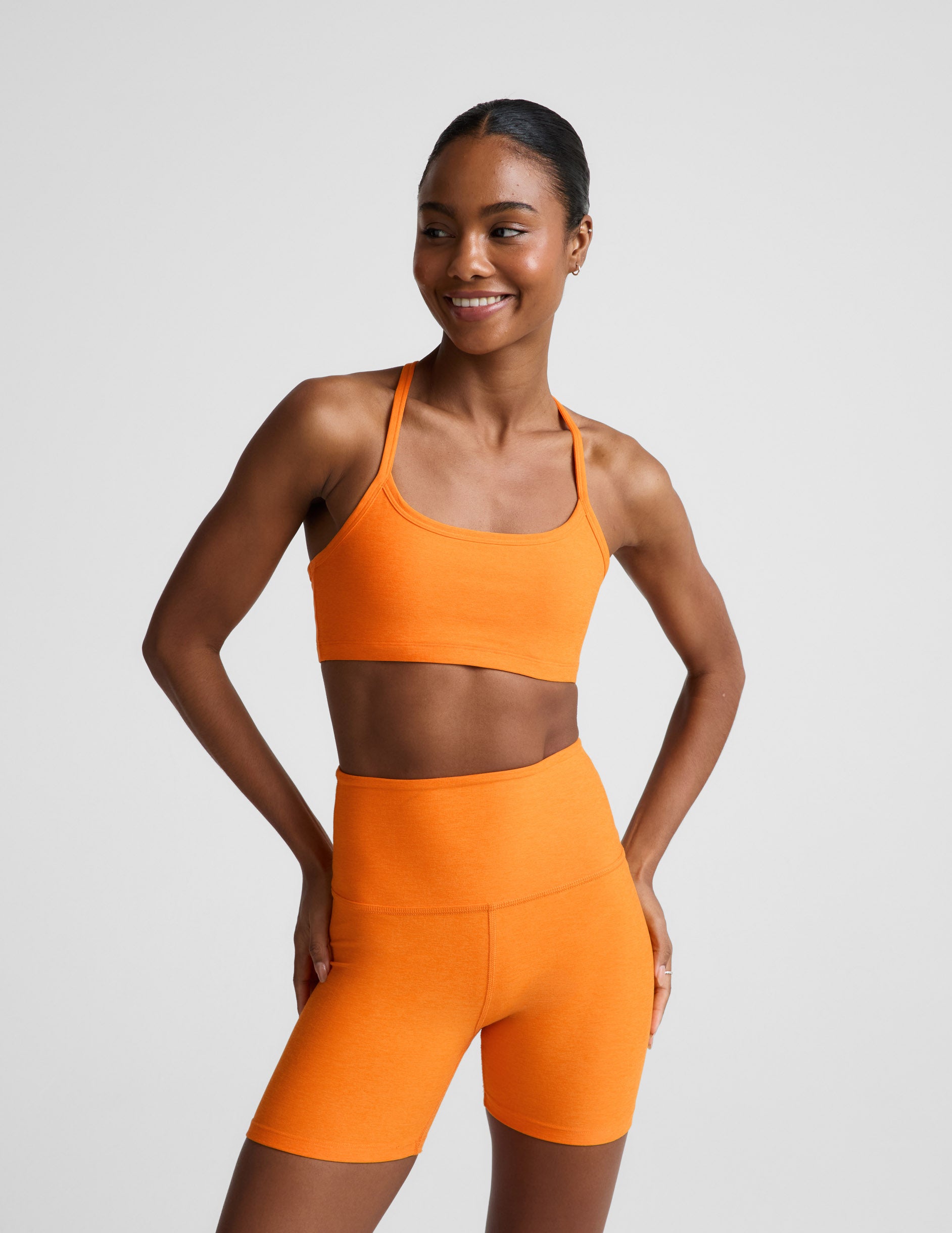 Spacedye™ Slim Racerback Bra - Bright Citrus Heather