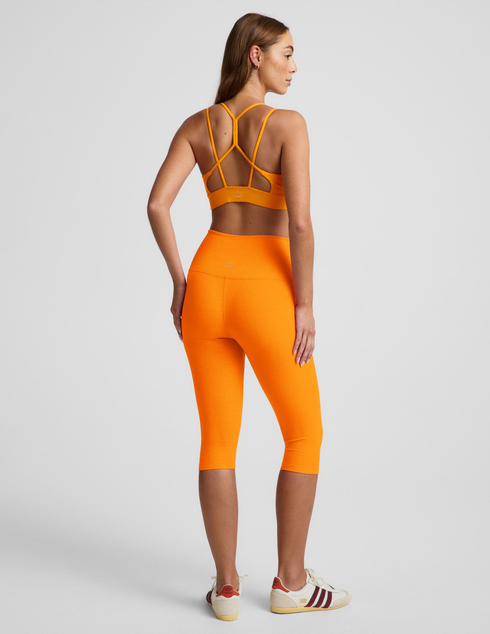 Spacedye™ Back To It Strappy Bra - Bright Citrus Heather