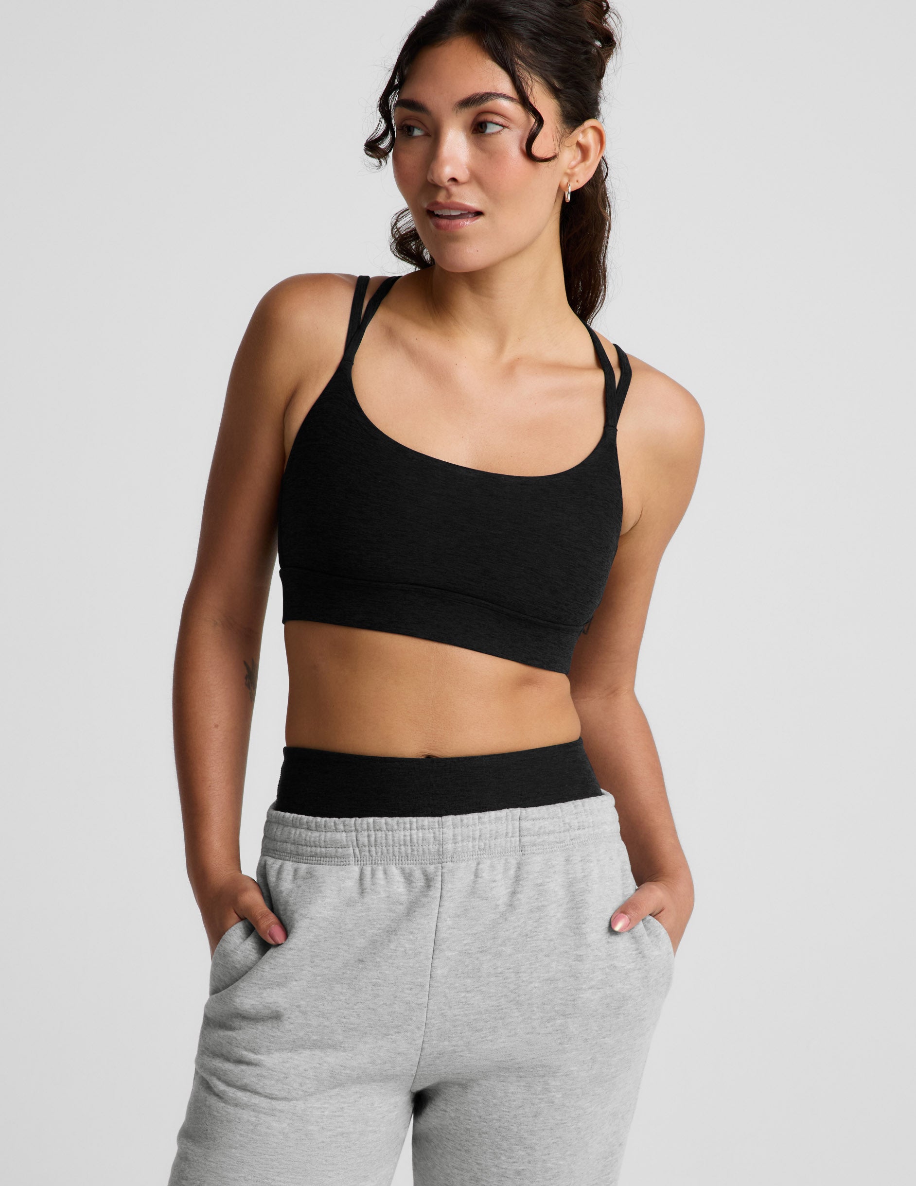 Spacedye™ Back To It Strappy Bra - Darkest Night