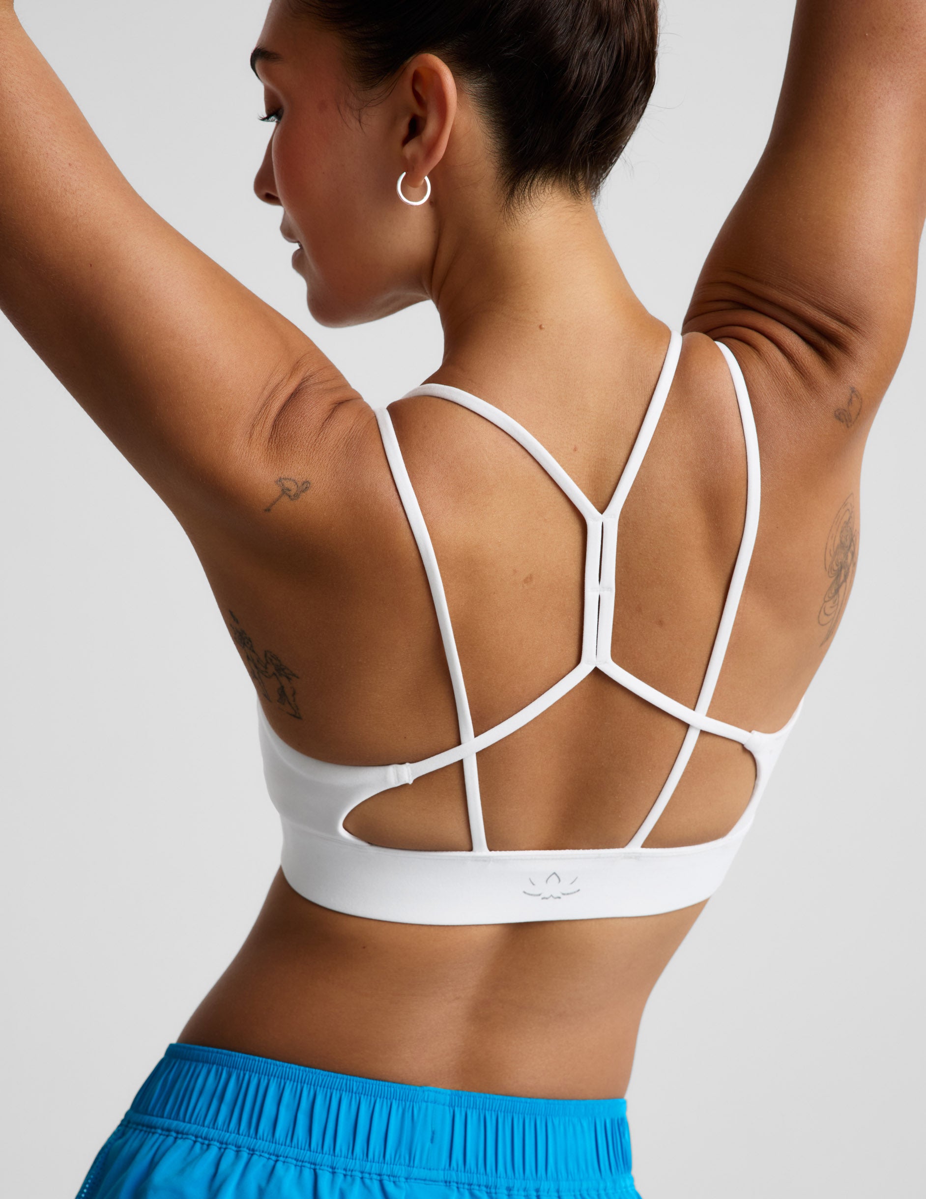 Spacedye™ Back To It Strappy Bra - Cloud White