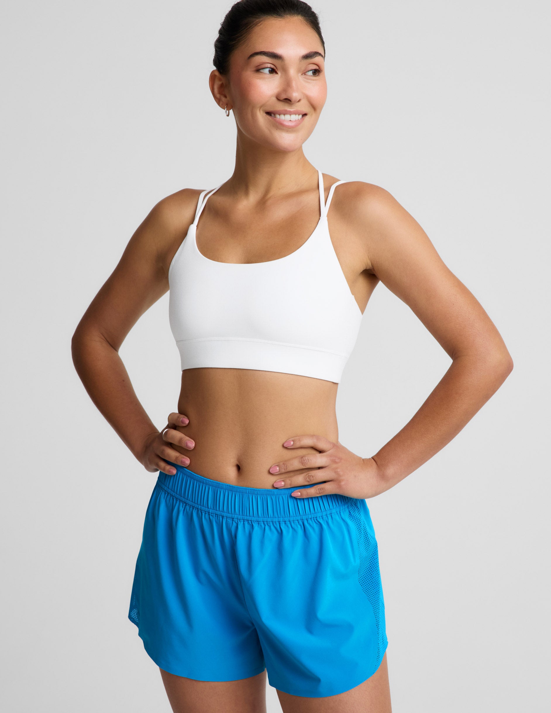 Spacedye™ Back To It Strappy Bra - Cloud White