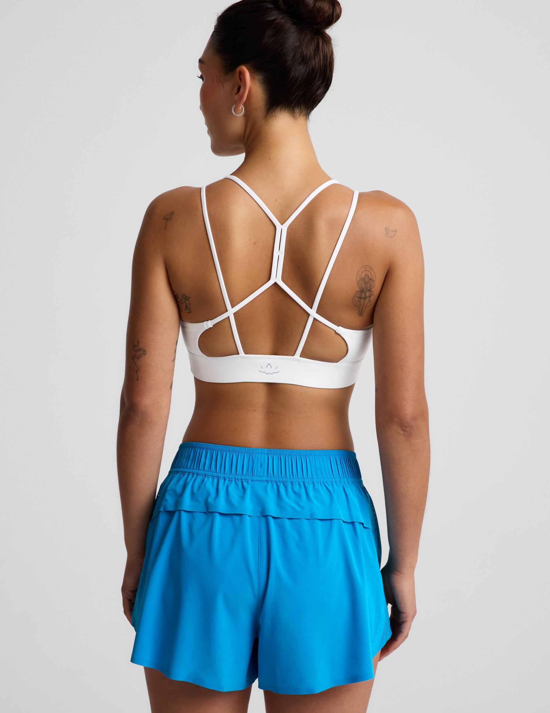 Spacedye™ Back To It Strappy Bra - Cloud White