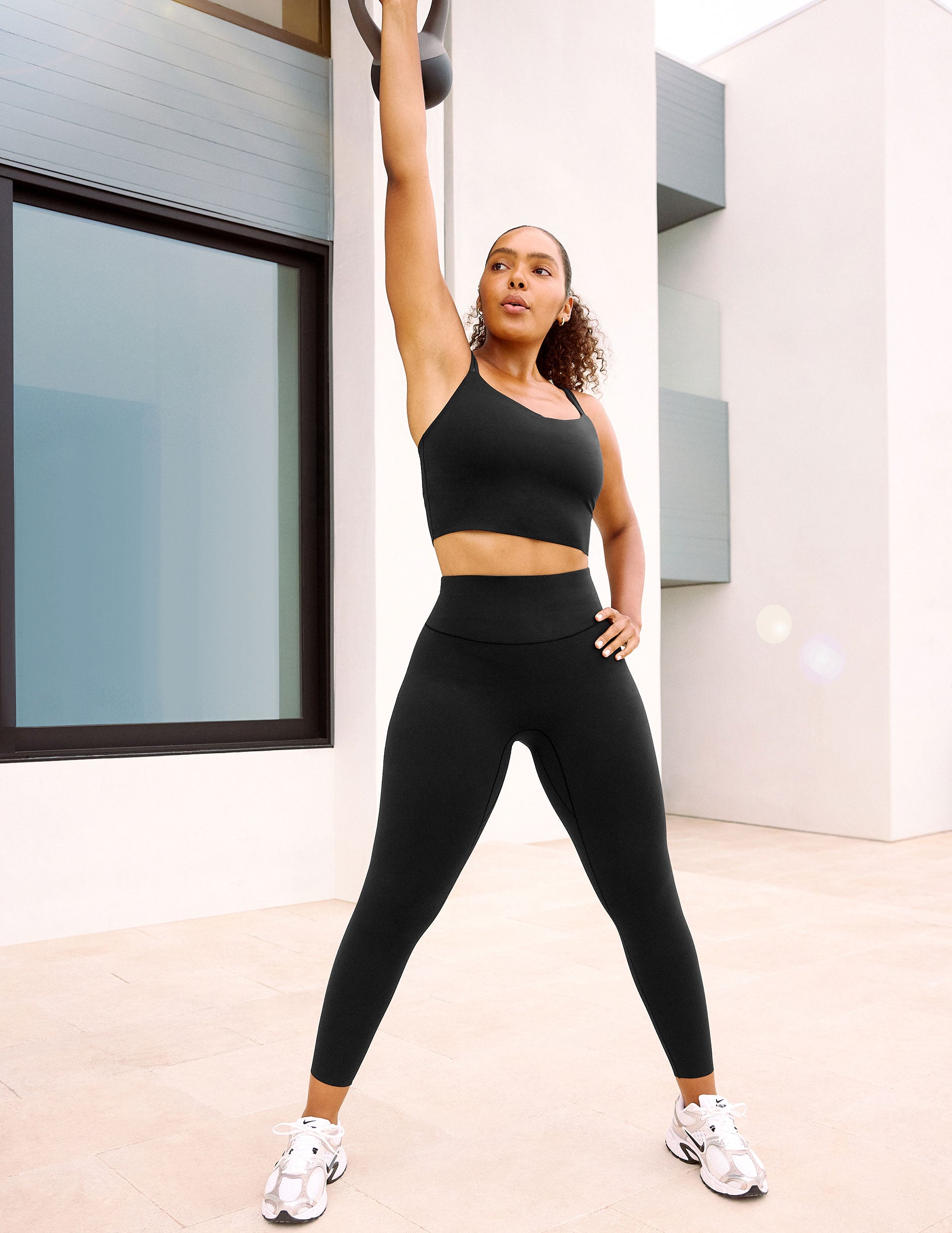 glowzone™ High Waisted Midi Legging - Pitch Black