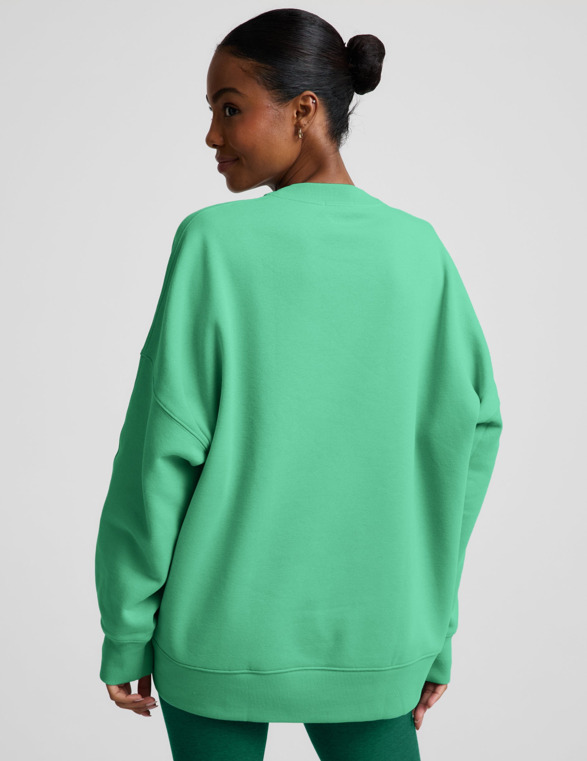 LuxeFleece 2.0™ Oversized Crewneck - Jade Pool