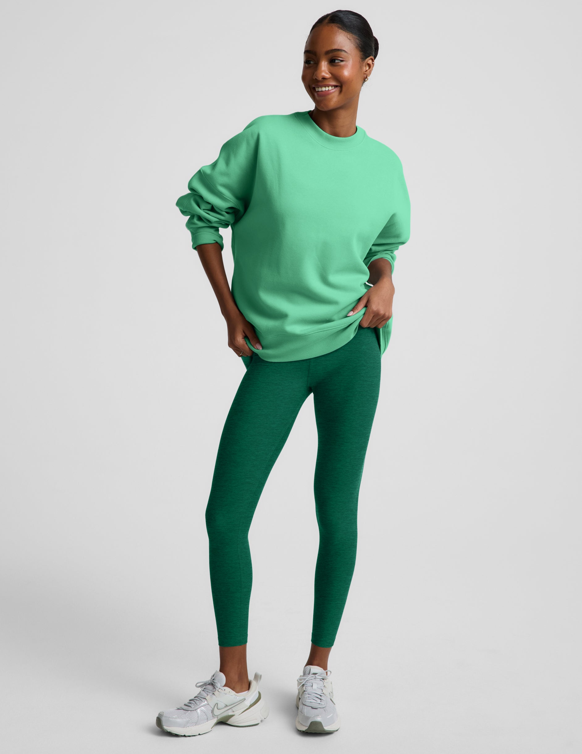 LuxeFleece 2.0™ Oversized Crewneck - Jade Pool