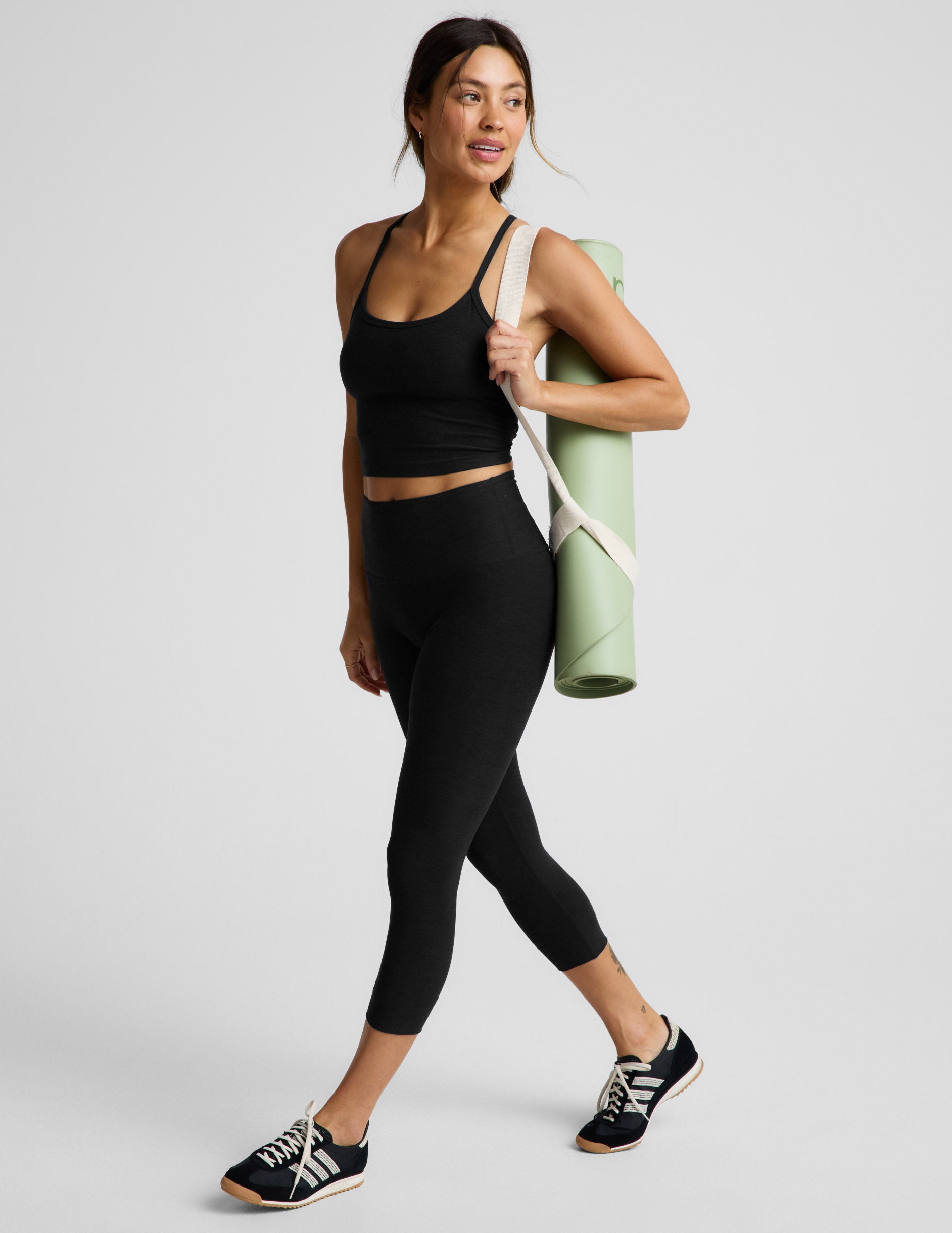 Spacedye™ Walk And Talk High Waisted 20.5" Capri Legging - Darkest Night