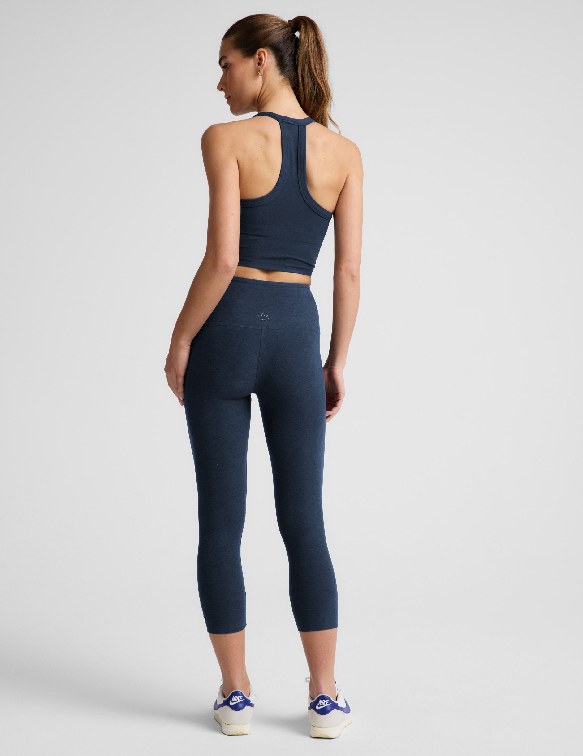 Spacedye™ Walk And Talk High Waisted 20.5" Capri Legging - Nocturnal Navy