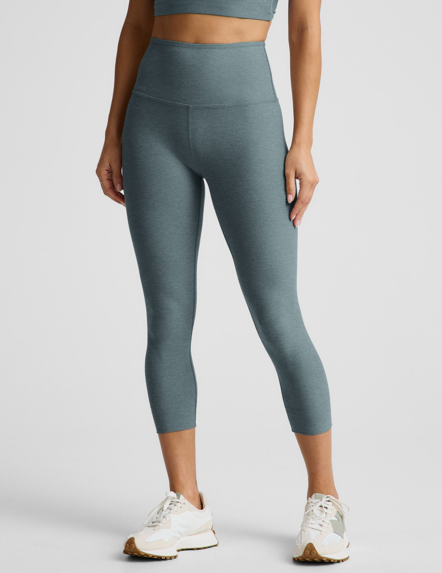 Spacedye™ Walk And Talk High Waisted 20.5" Capri Legging - Storm Heather