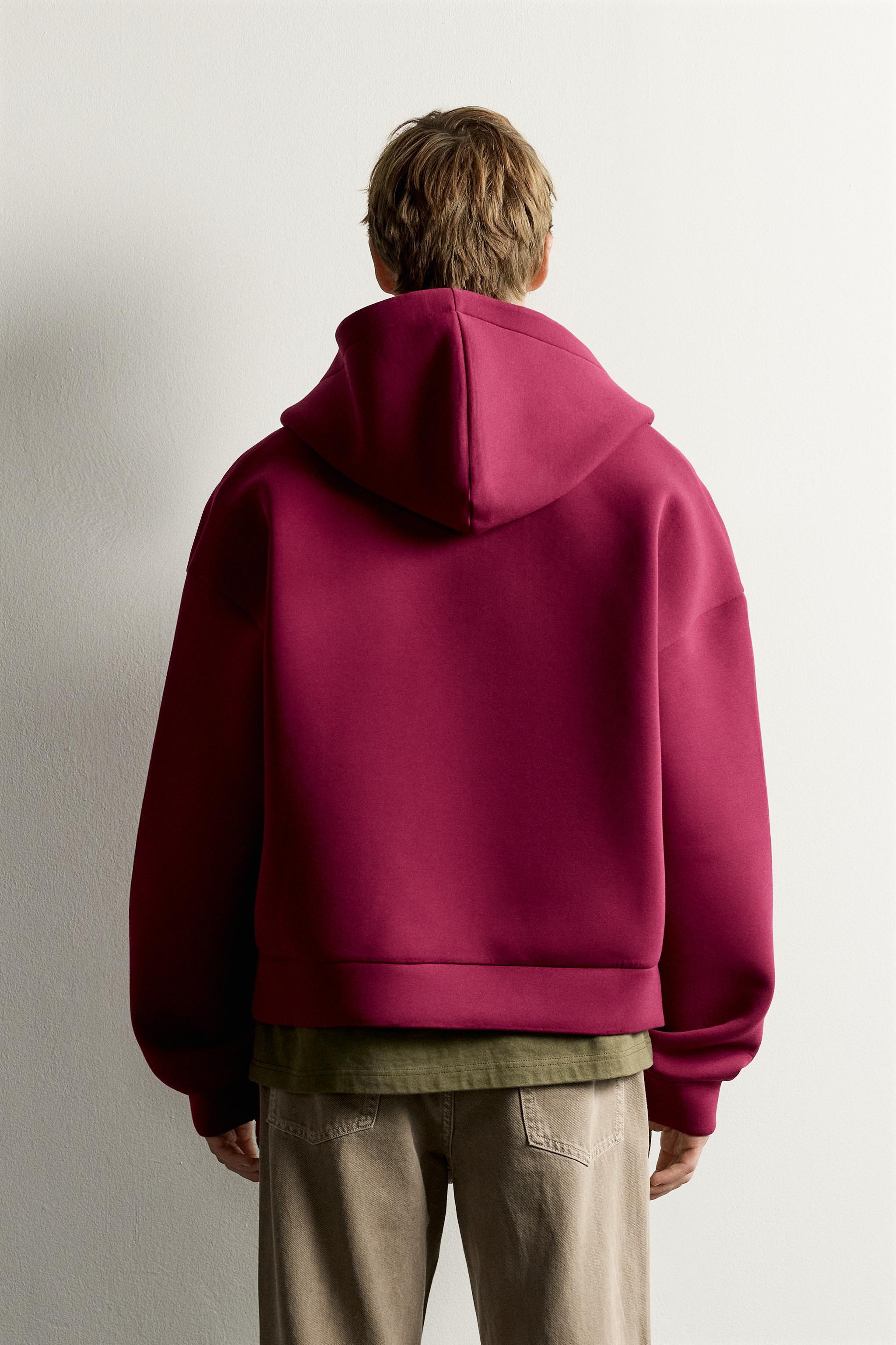 TECHNICAL ZIP-UP HOODIE - Fuchsia