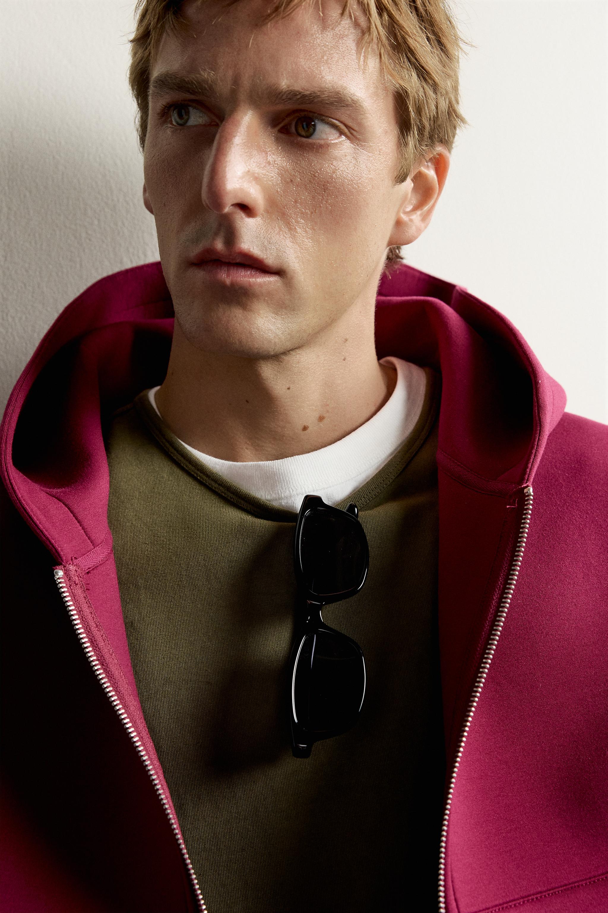 TECHNICAL ZIP-UP HOODIE - Fuchsia