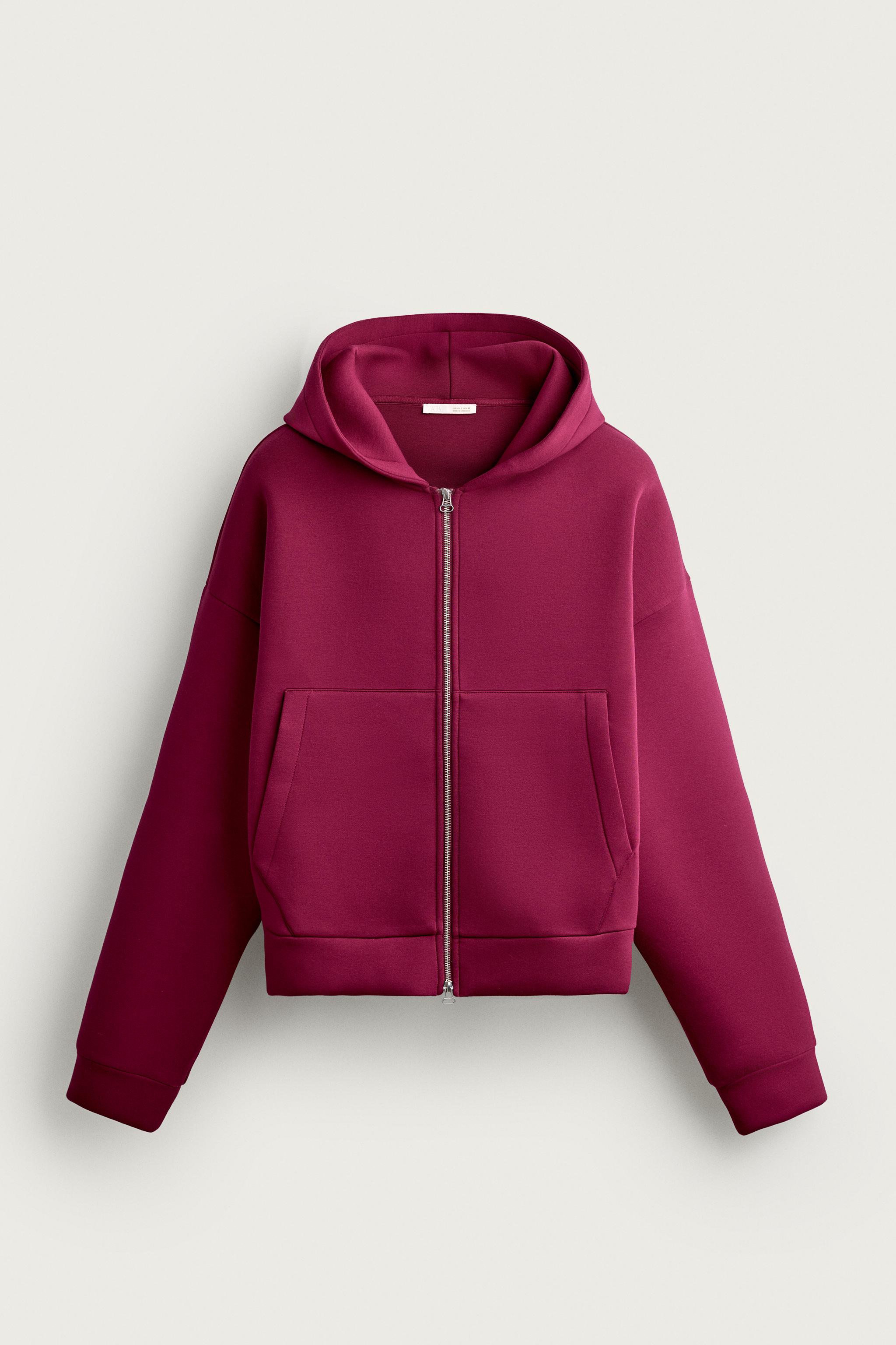 TECHNICAL ZIP-UP HOODIE - Fuchsia