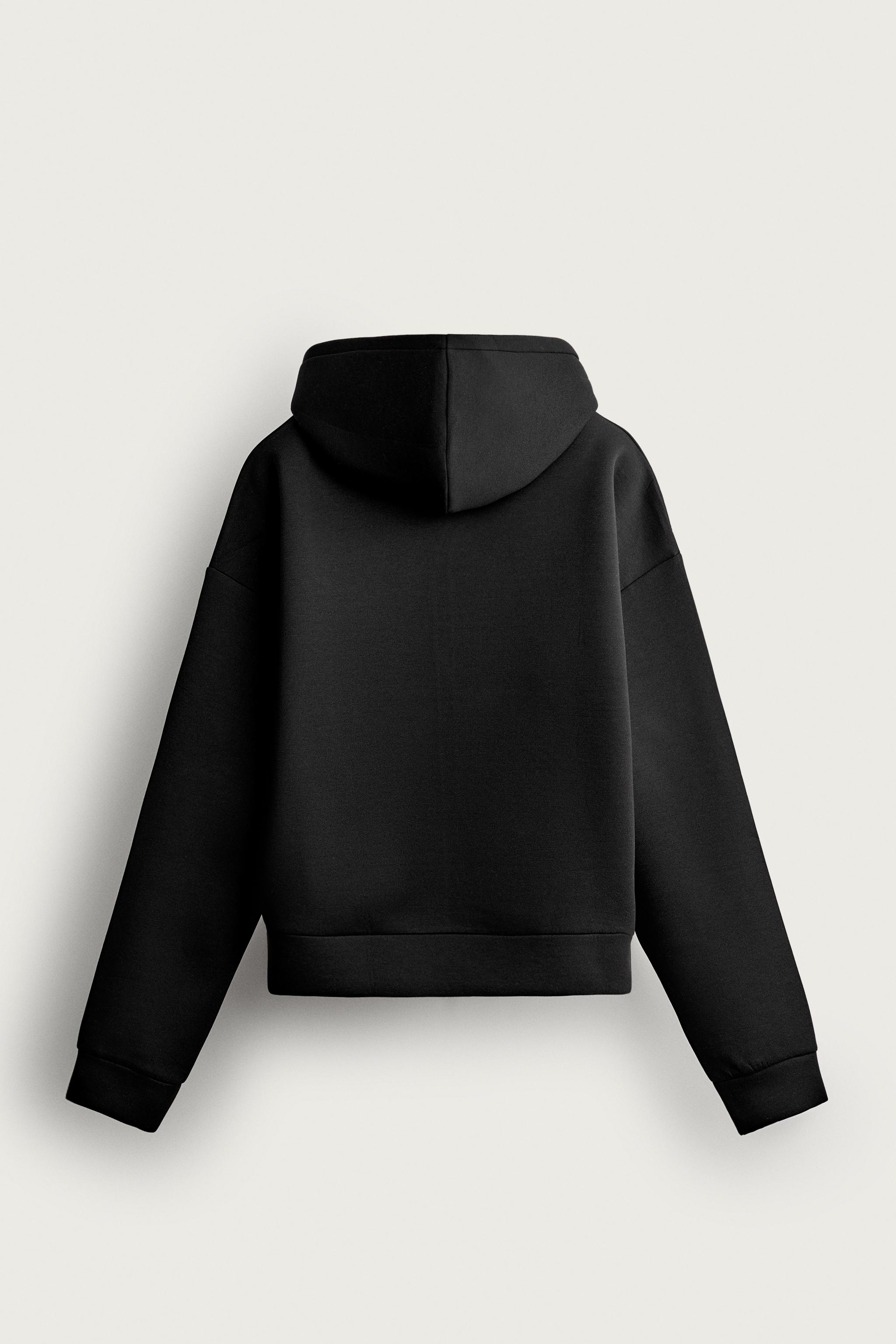 TECHNICAL ZIP-UP HOODIE - Black