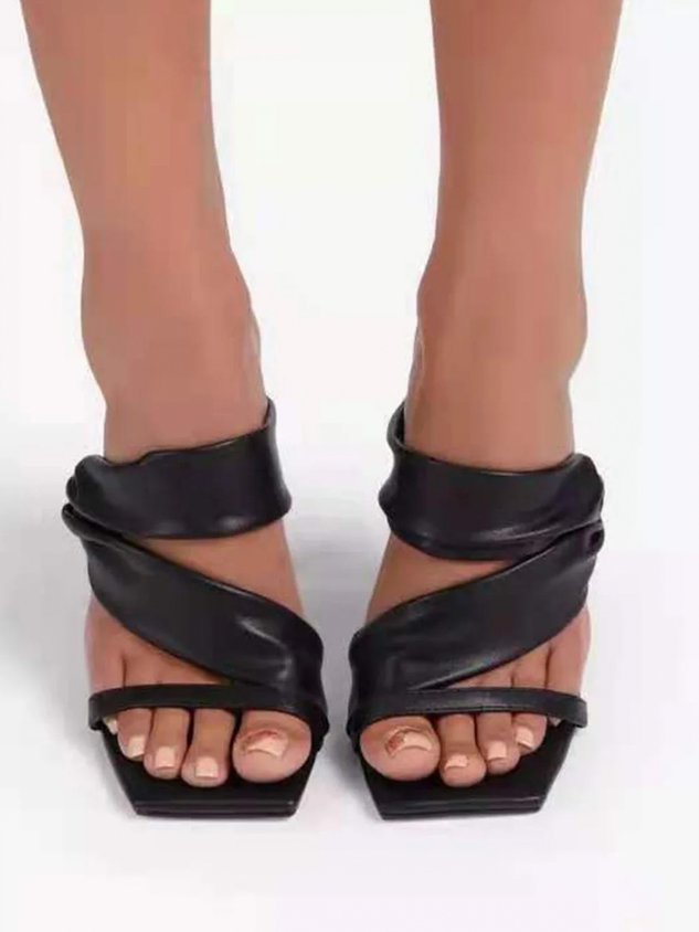 Pu All Season Elegant Flat - Black
