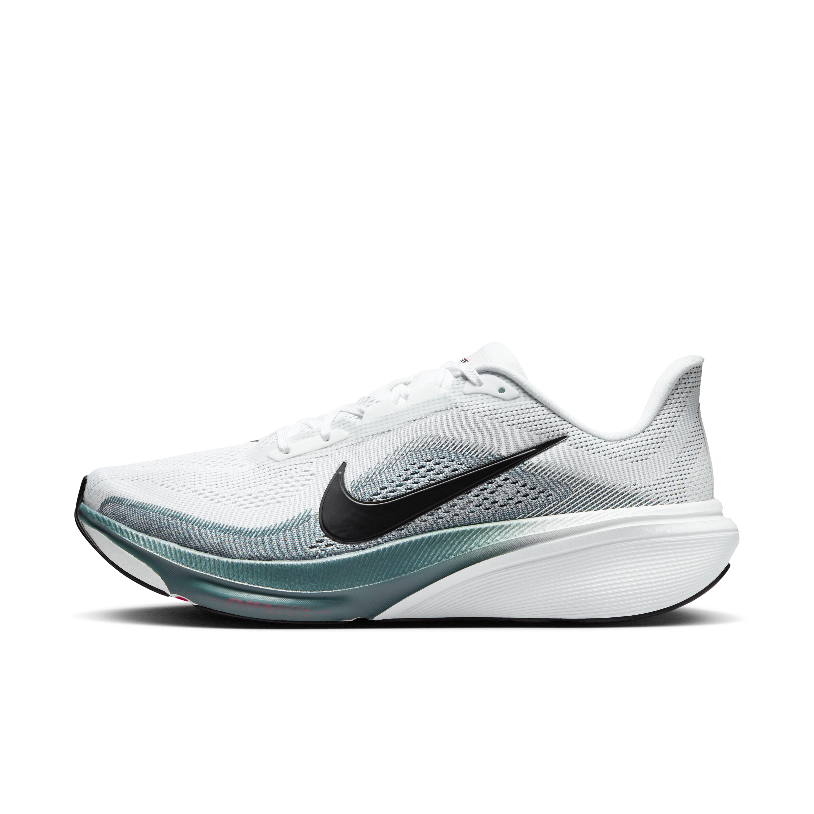 Nike Pegasus 42 Men's Road Running Shoes — White/Mineral Slate/Hyper Pink/Black — Regular