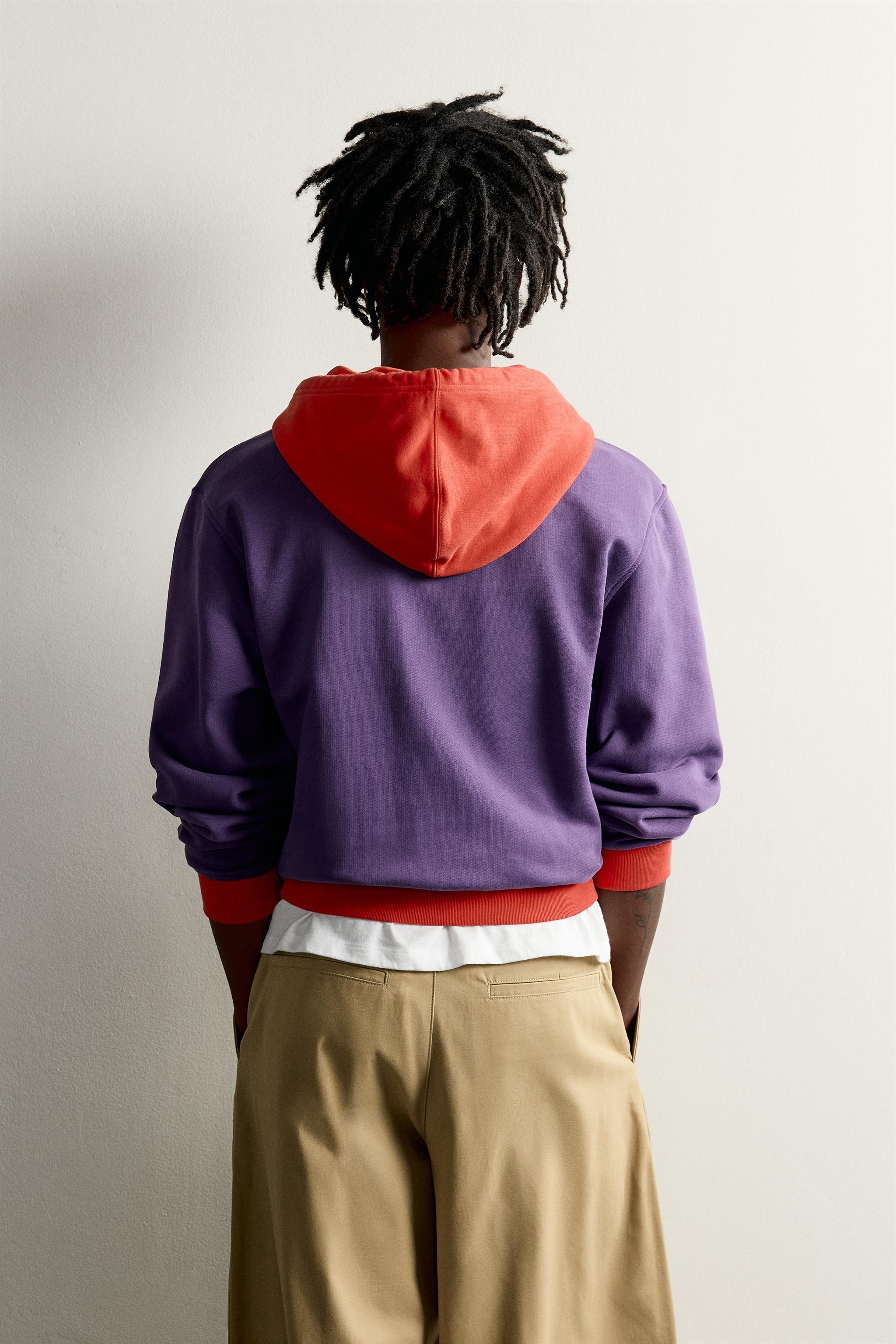FRUIT OF THE LOOM™ CONTRAST HOODIE - Lilac