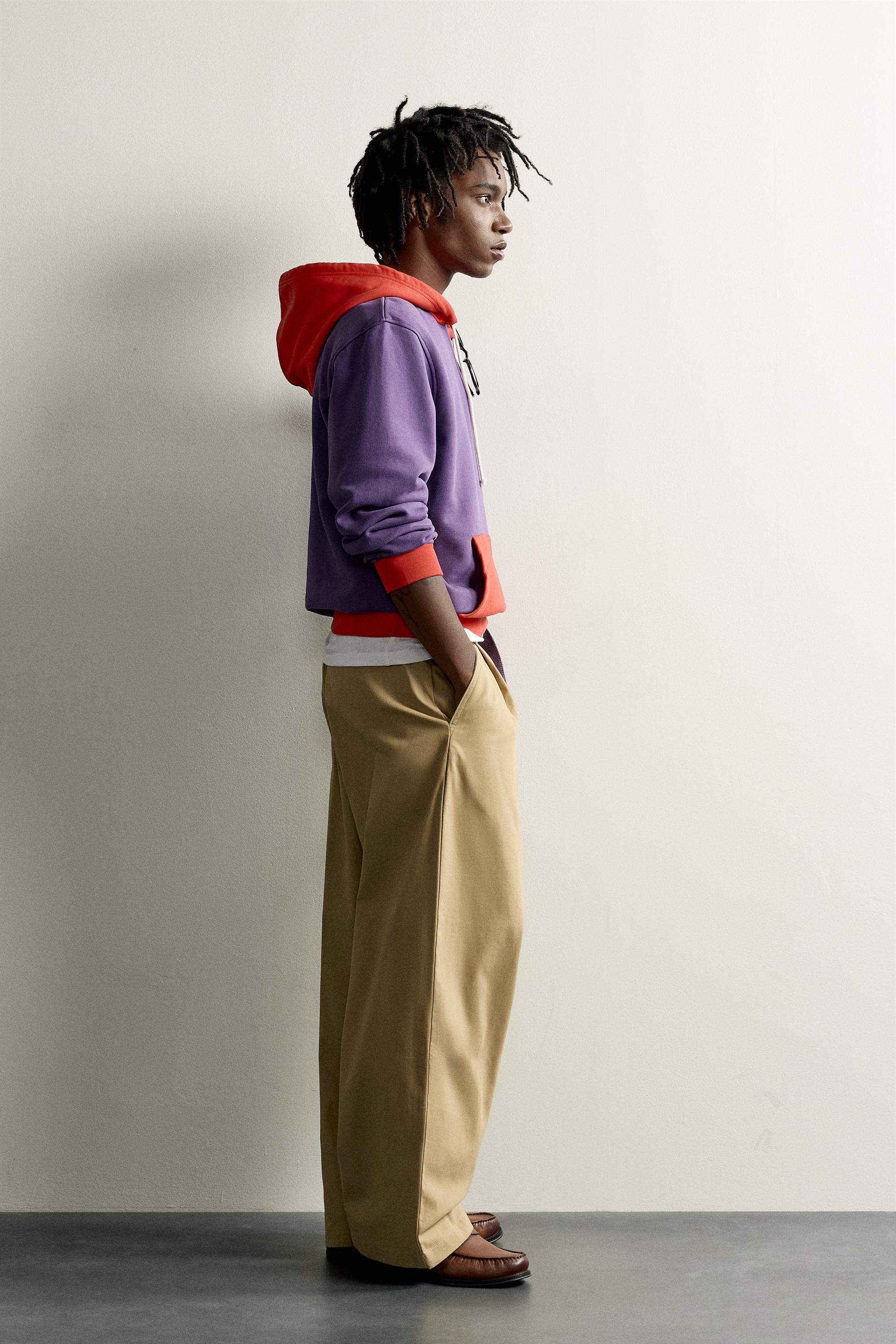 FRUIT OF THE LOOM™ CONTRAST HOODIE - Lilac
