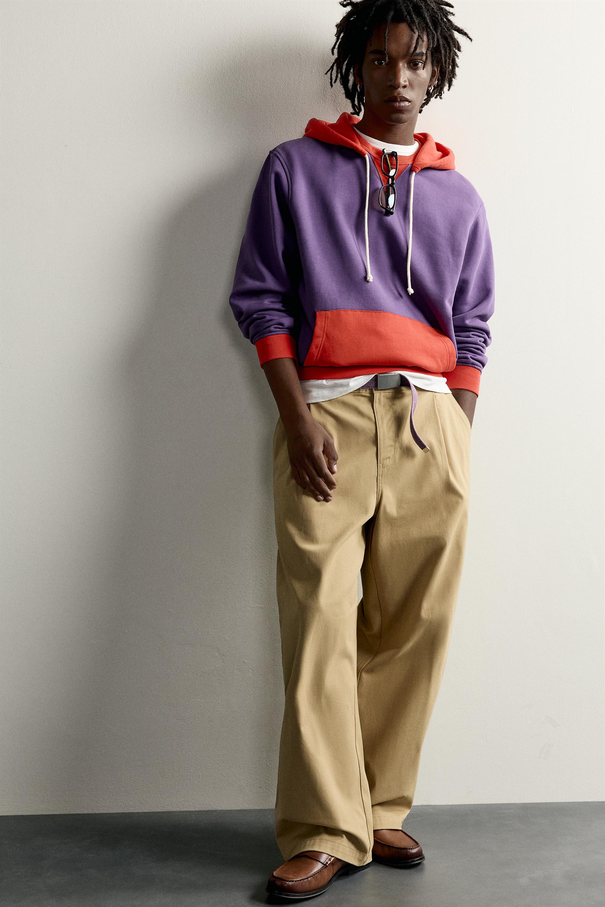 FRUIT OF THE LOOM™ CONTRAST HOODIE - Lilac