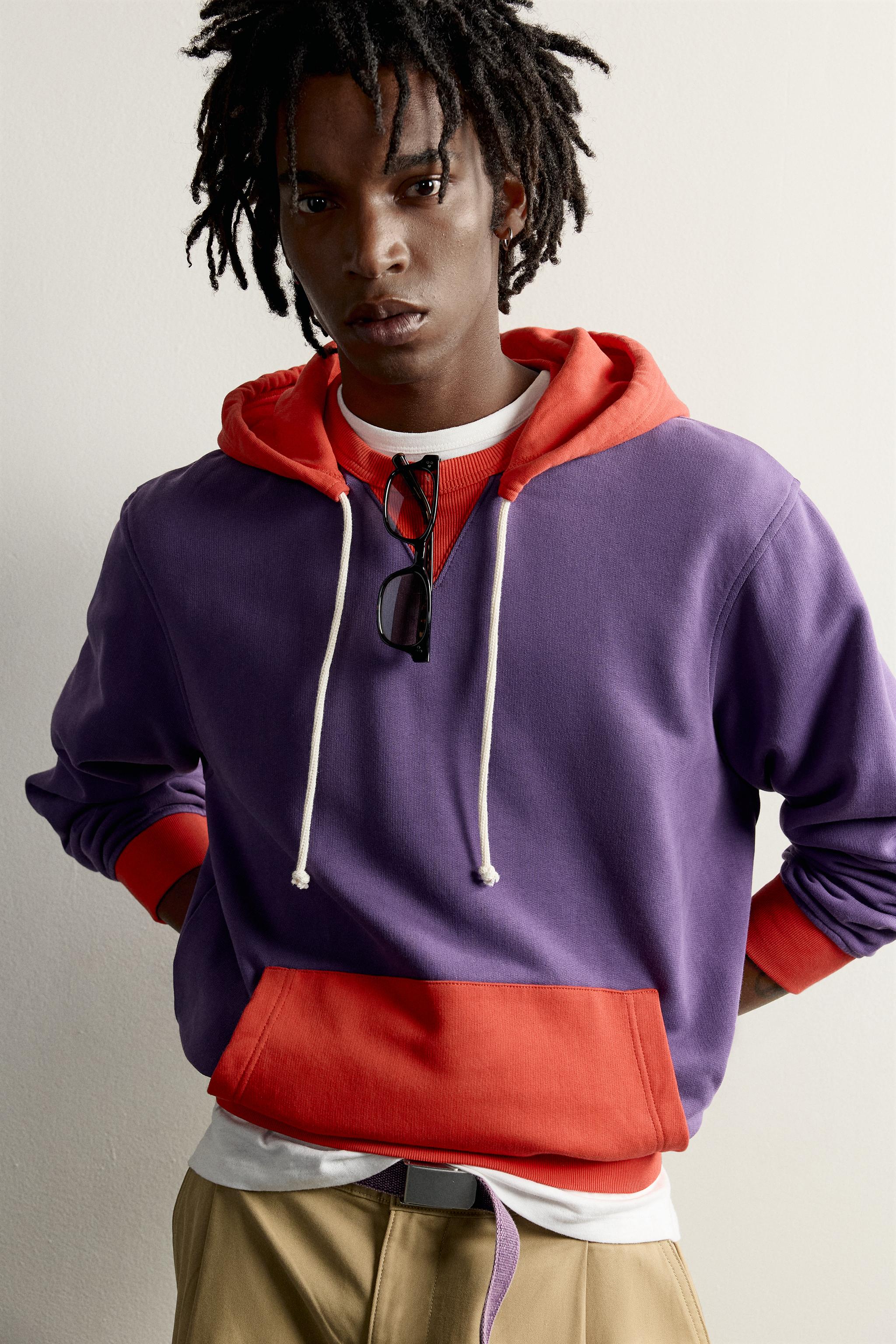 FRUIT OF THE LOOM™ CONTRAST HOODIE - Lilac