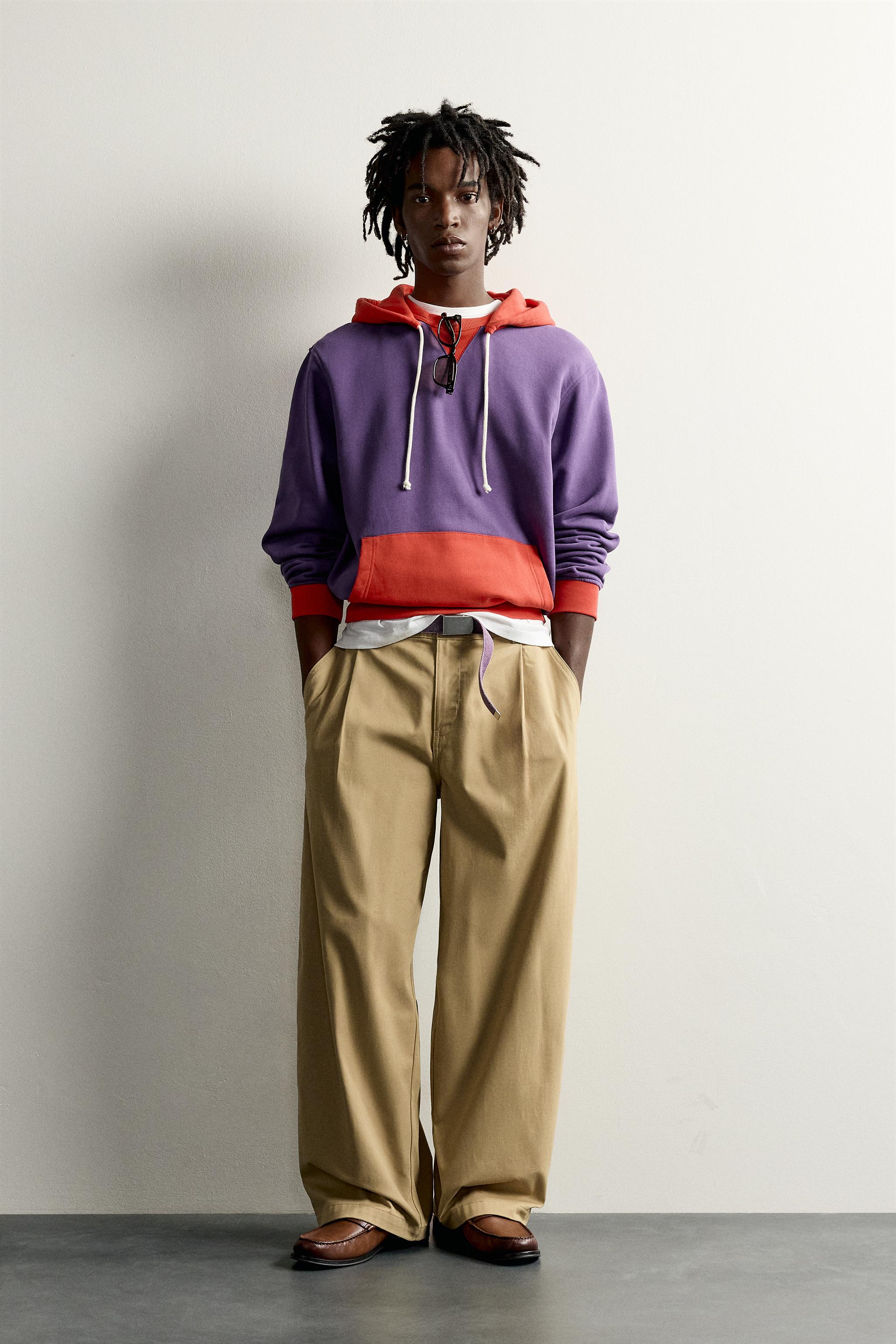 FRUIT OF THE LOOM™ CONTRAST HOODIE - Lilac