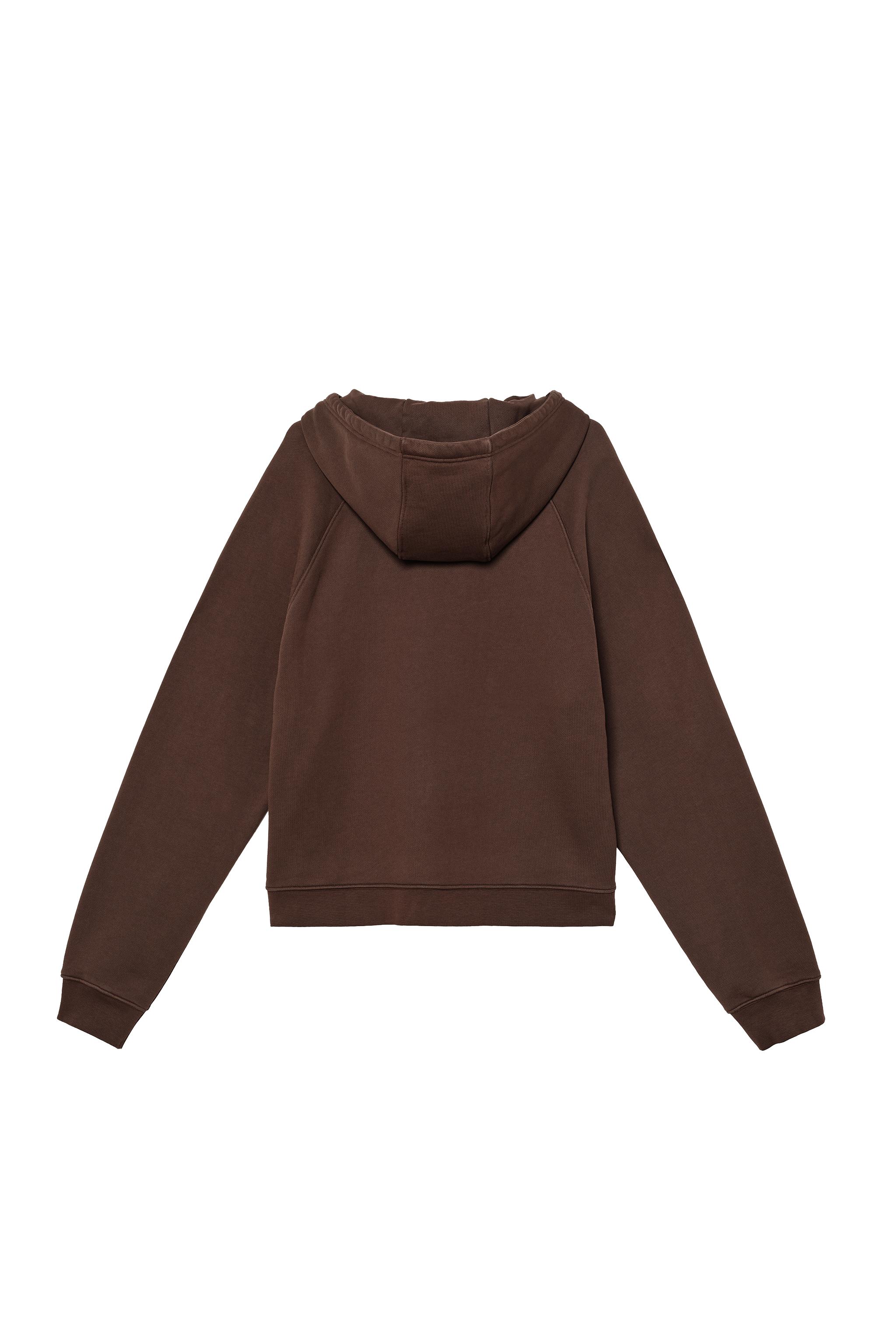 “NUEVA YOL” PATCHES HOODIE SWEATSHIRT - Brown