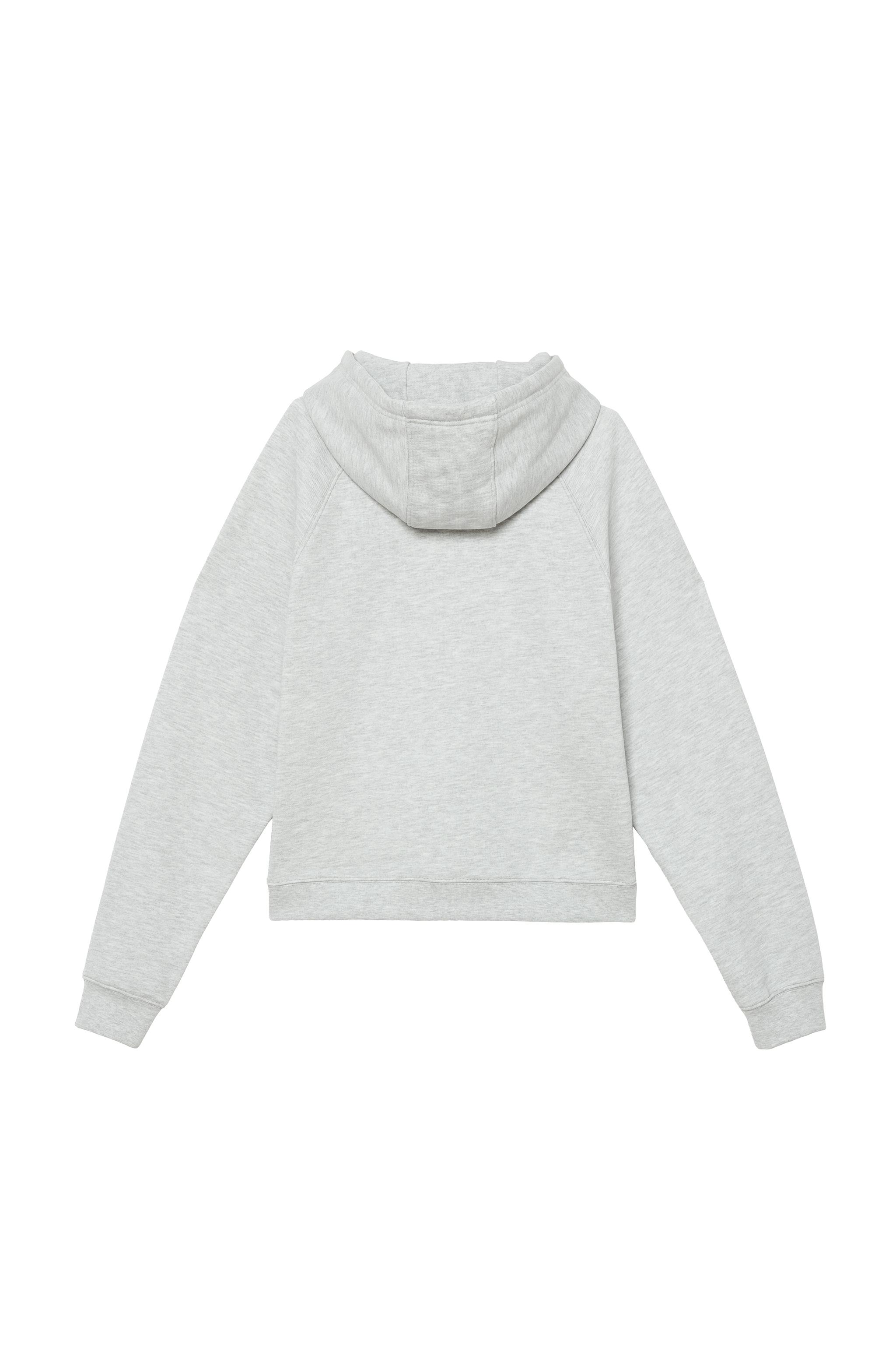 “NUEVA YOL” PATCHES HOODIE SWEATSHIRT - Gray marl