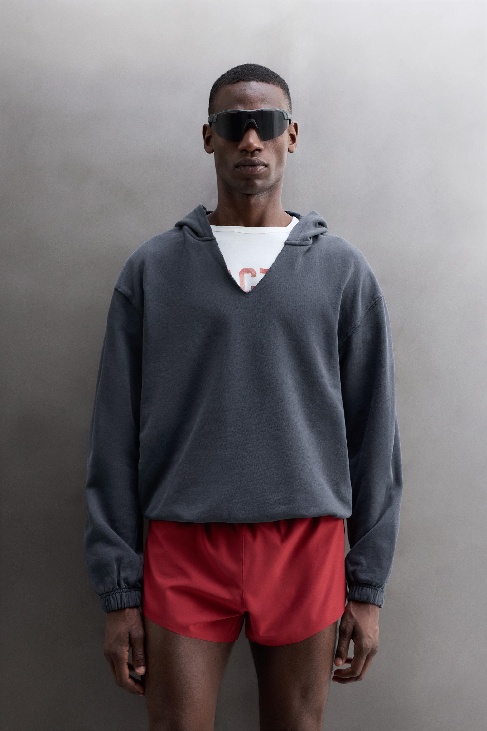 COTTON HOODIE - Navy blue