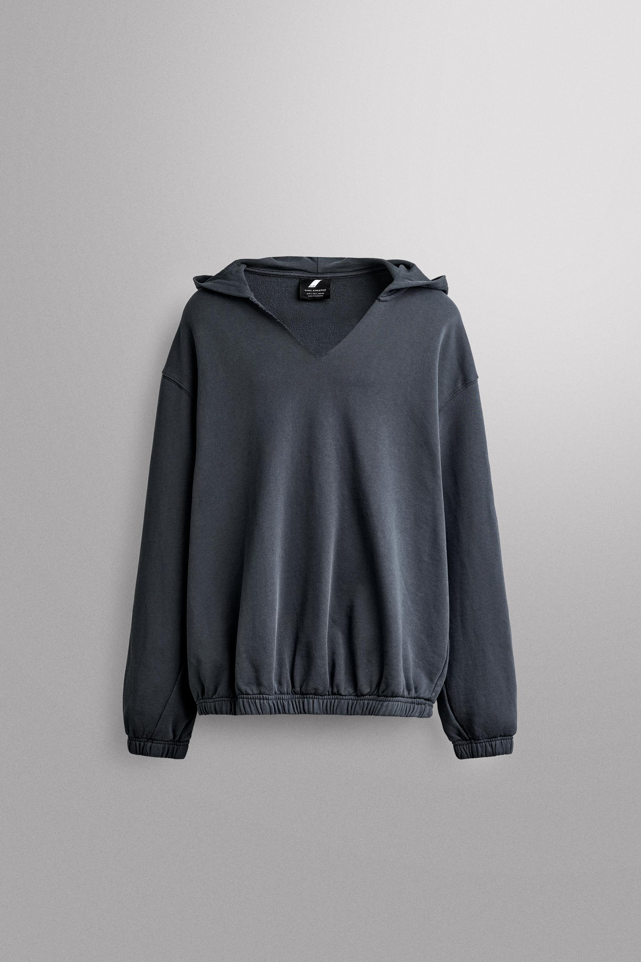 COTTON HOODIE - Navy blue