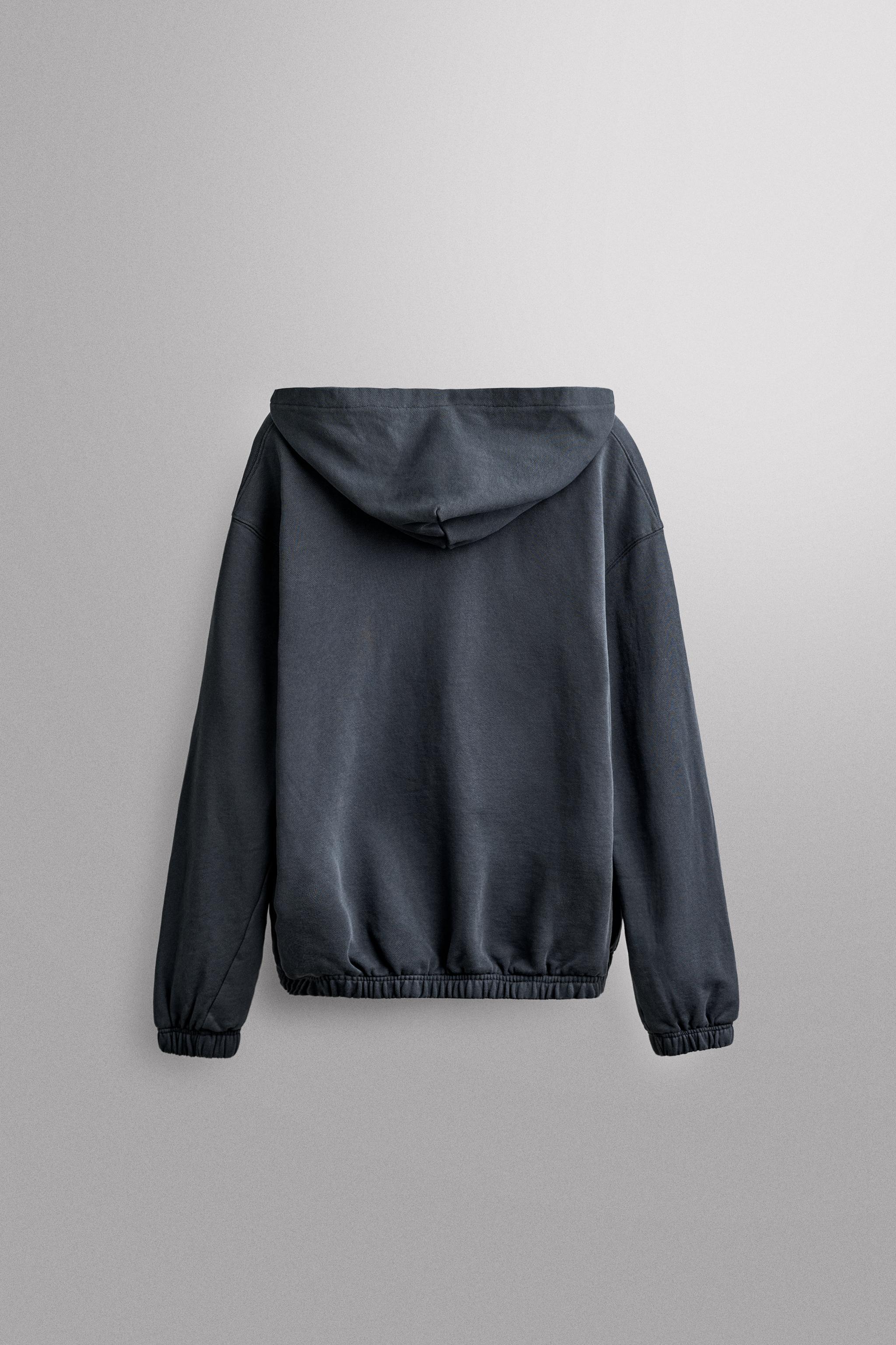 COTTON HOODIE - Navy blue