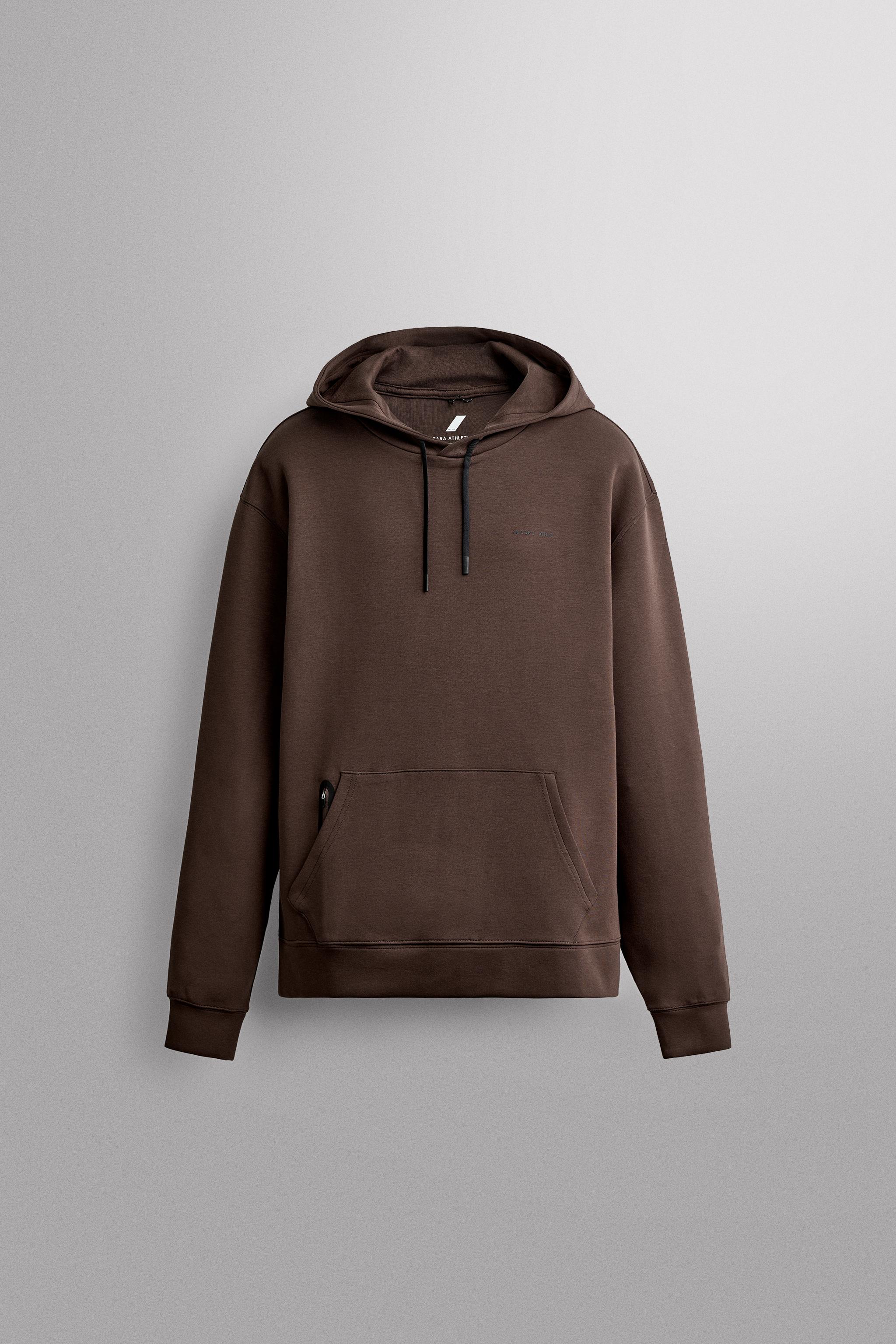 TECHNICAL HOODIE - Brown