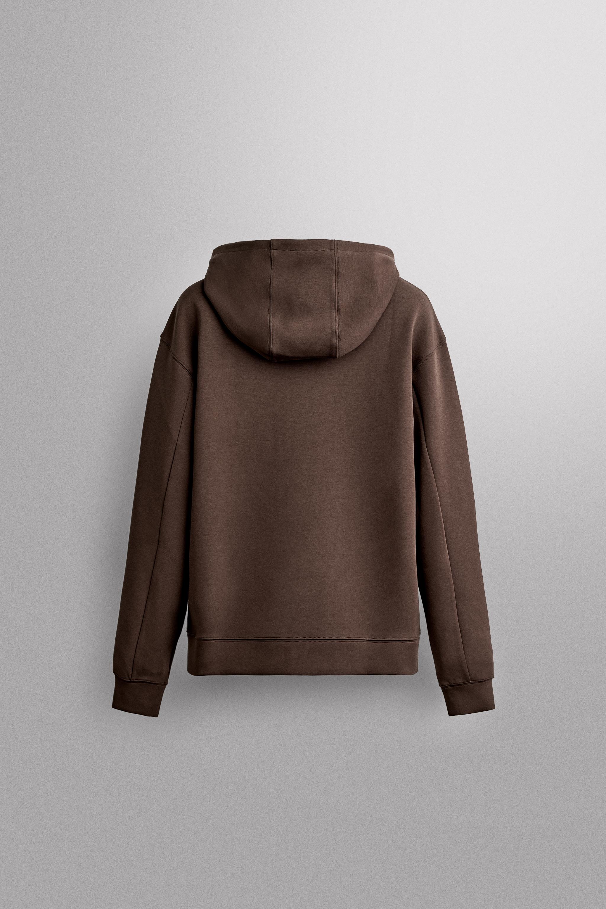 TECHNICAL HOODIE - Brown