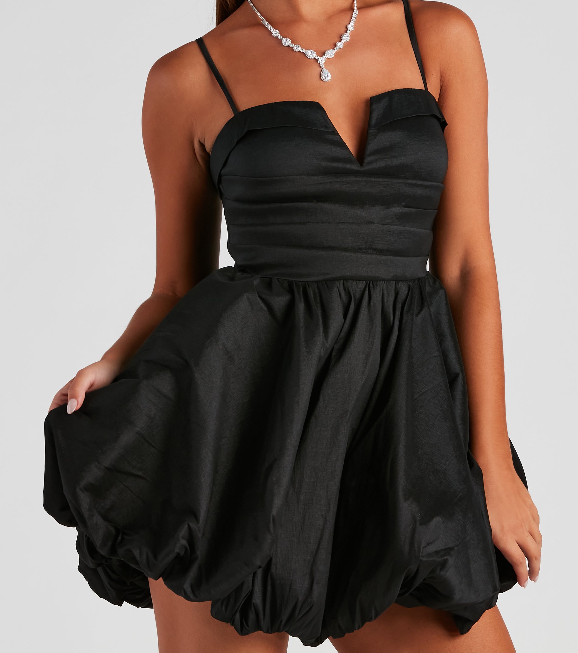 Valerie Short Sleeveless Party Dress - BLACK