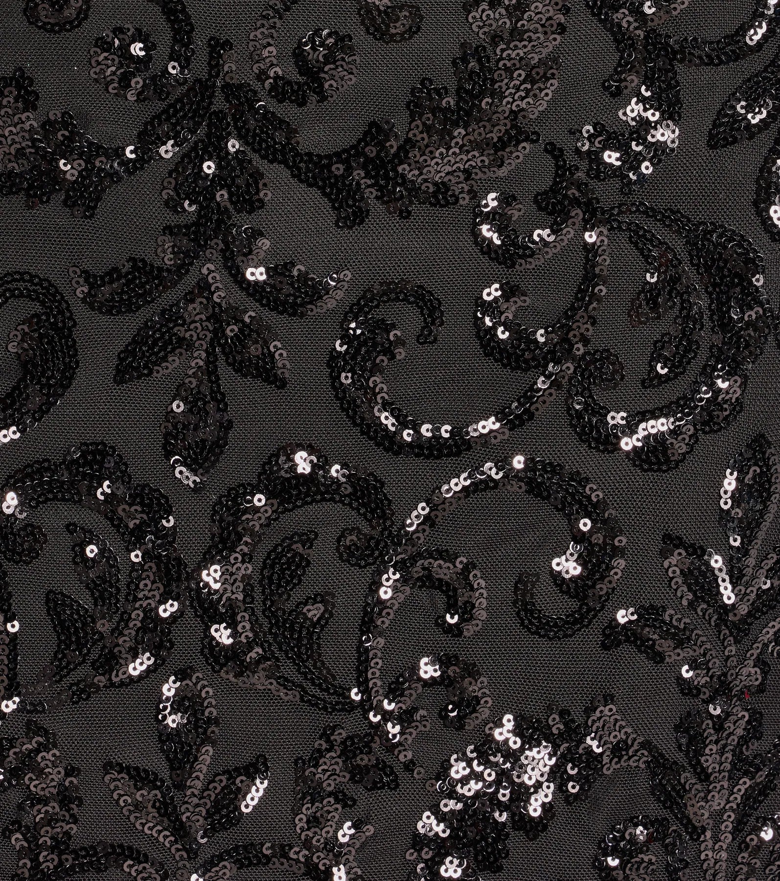 Larissa Bow Strap Sequin Formal Mini Dress - BLACK