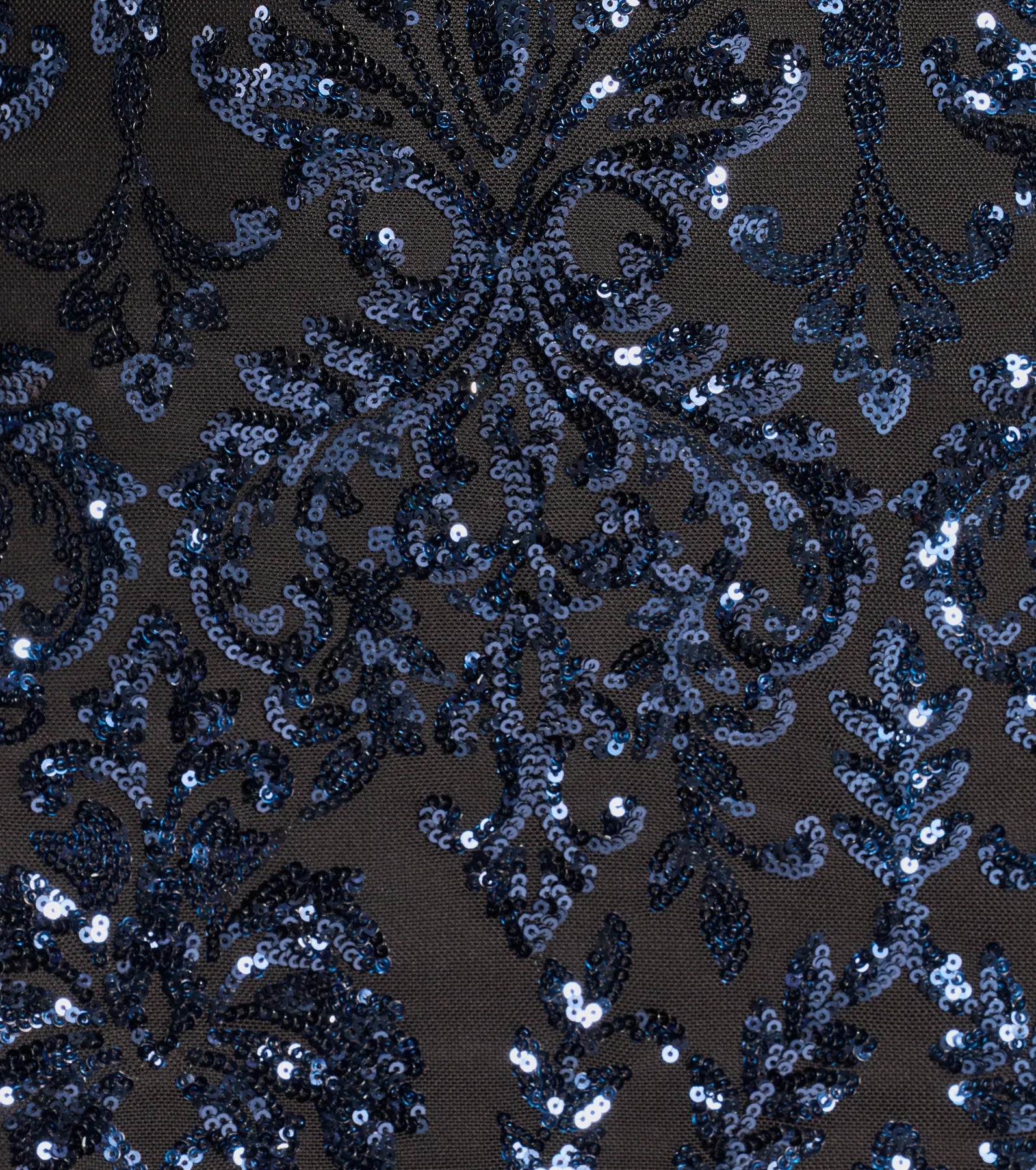 Beverly Lace-Up Bodycon Sequin Party Dress - NAVY